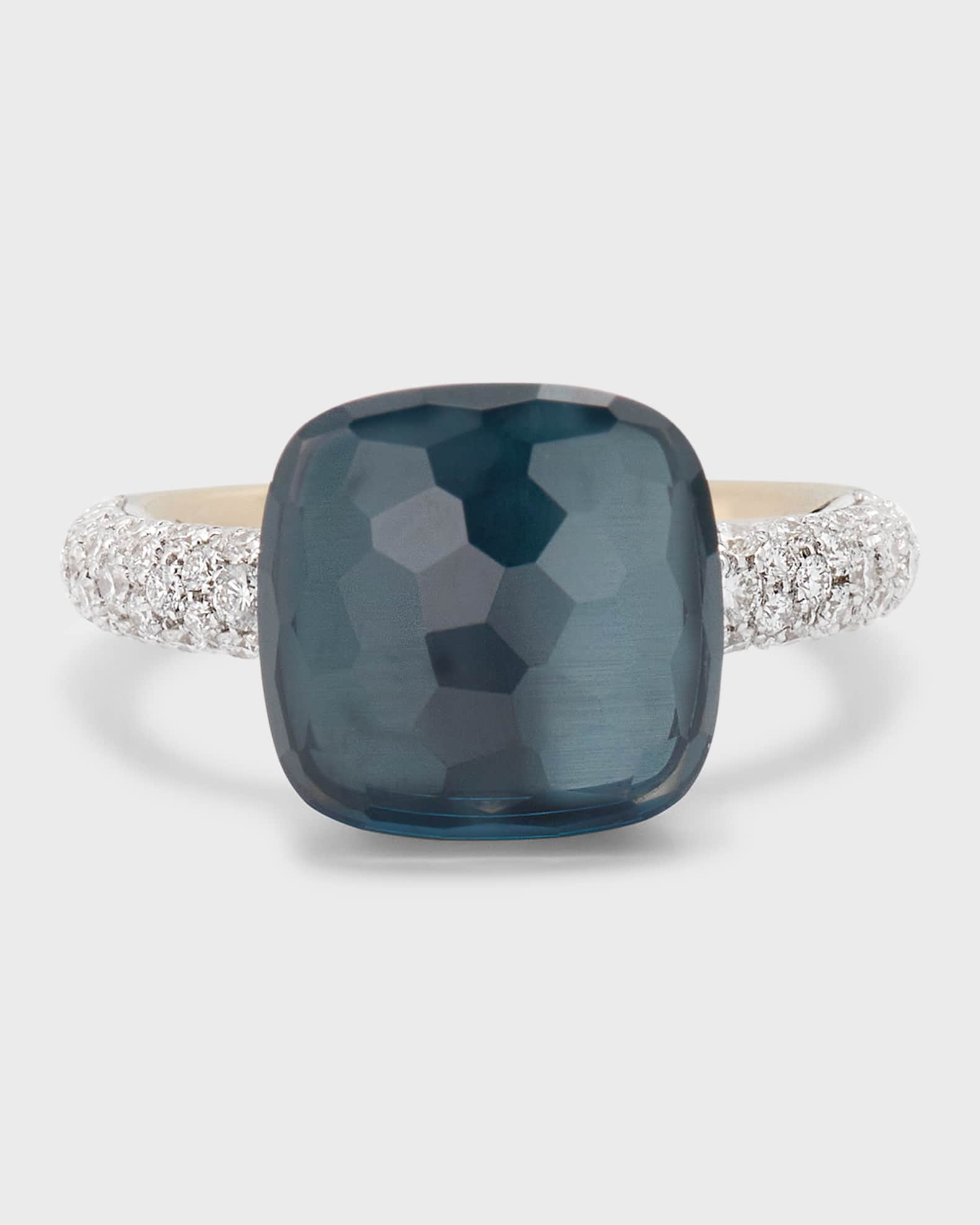 Nudo 18K Rose Gold Gemstone and Diamond Ring 0