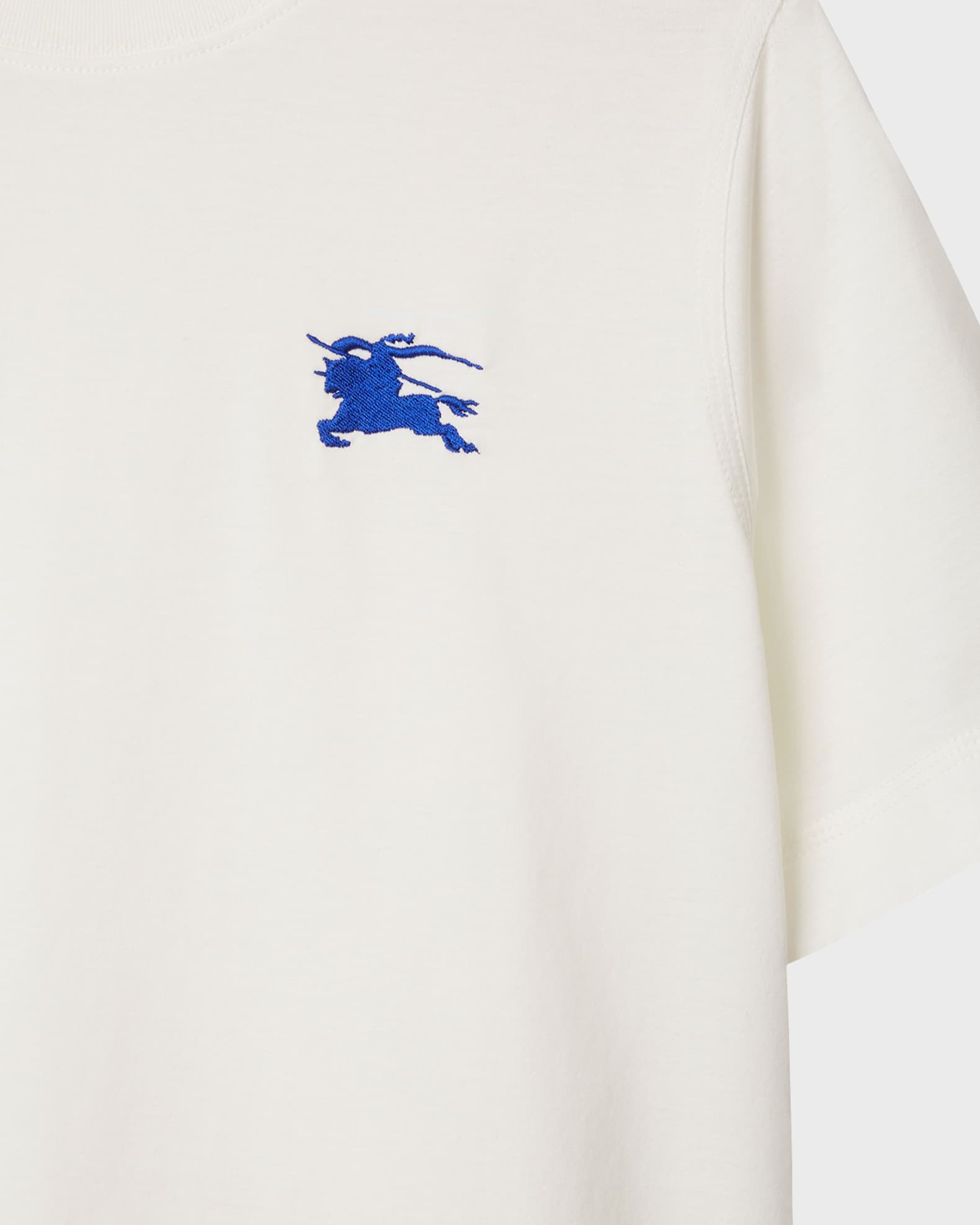 Burberry EKD Embroidered Tee, White | Neiman Marcus