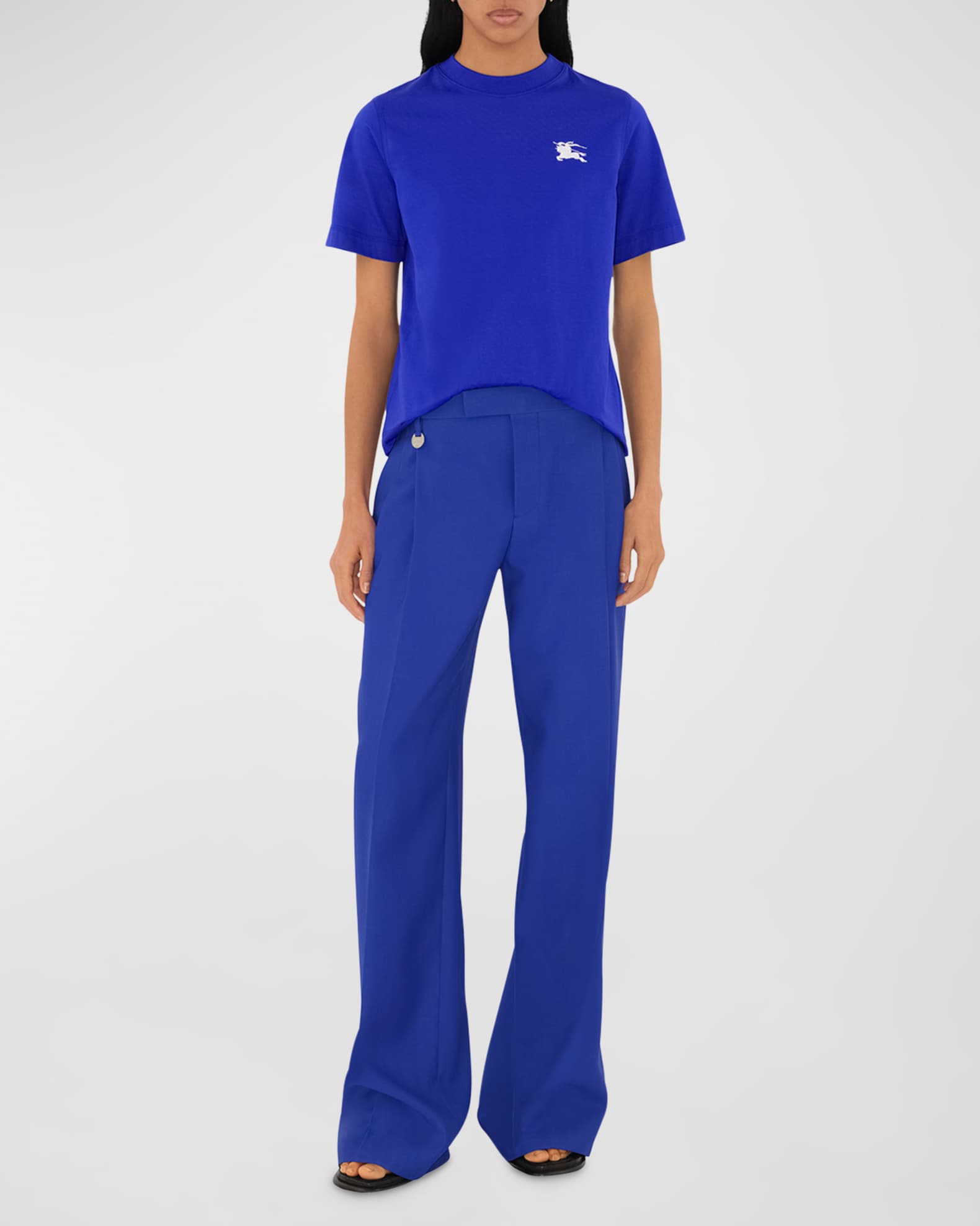 新しいエルメス Blue Tee, Embroidered EKD Burberry | Marcus Neiman トップス