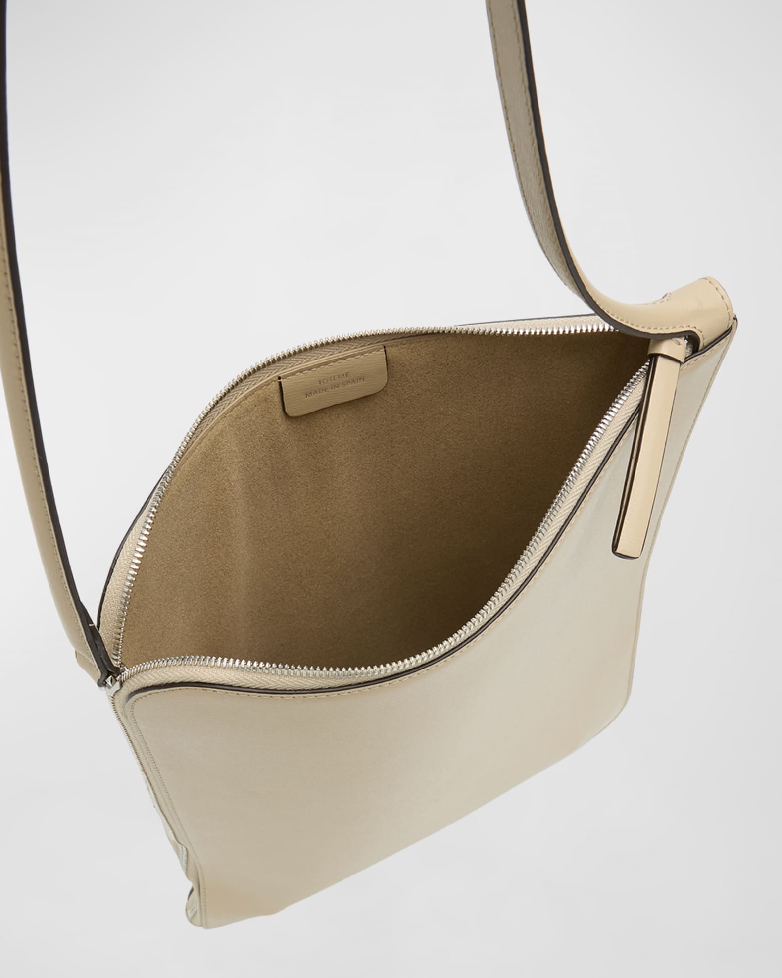 Toteme Zip Slim Leather Tote Bag | Neiman Marcus