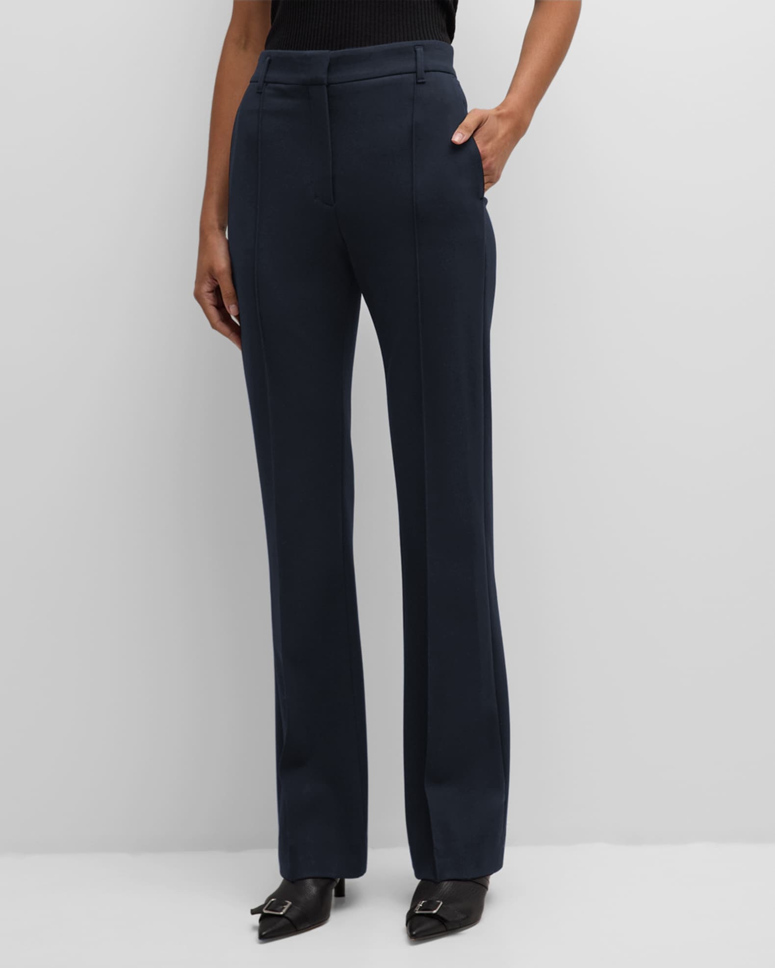 Emotional Essence High-Rise Pintuck Pants 1