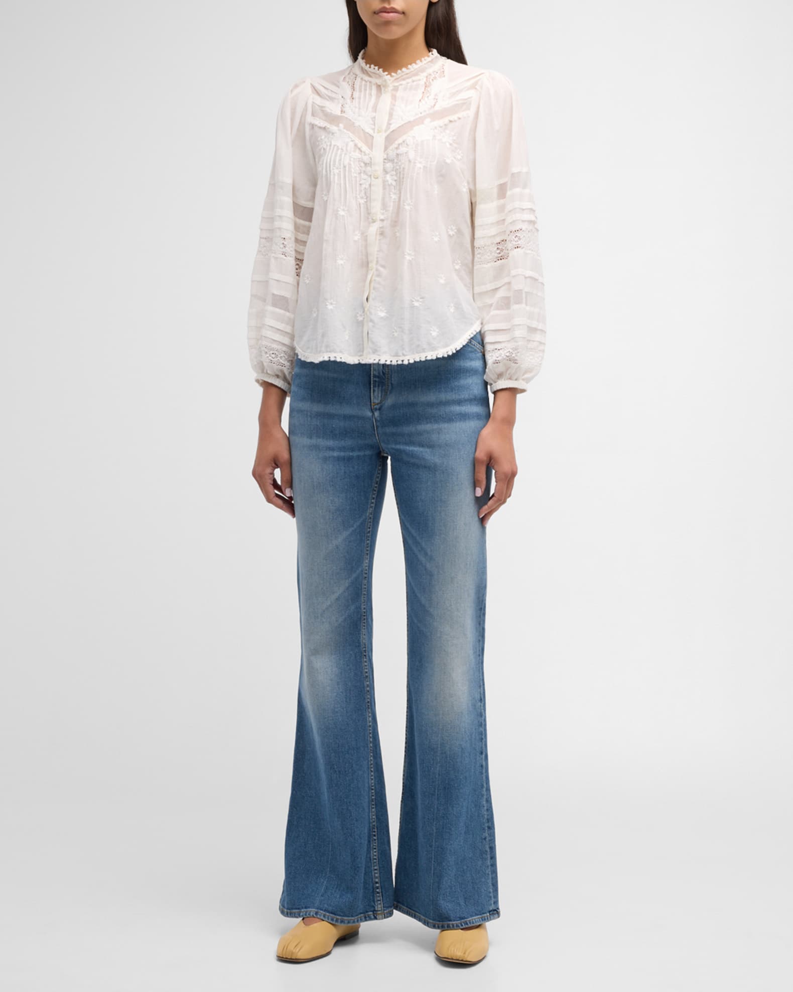 DOROTHEE SCHUMACHER Denim Love High-Rise Flared-Leg Jeans