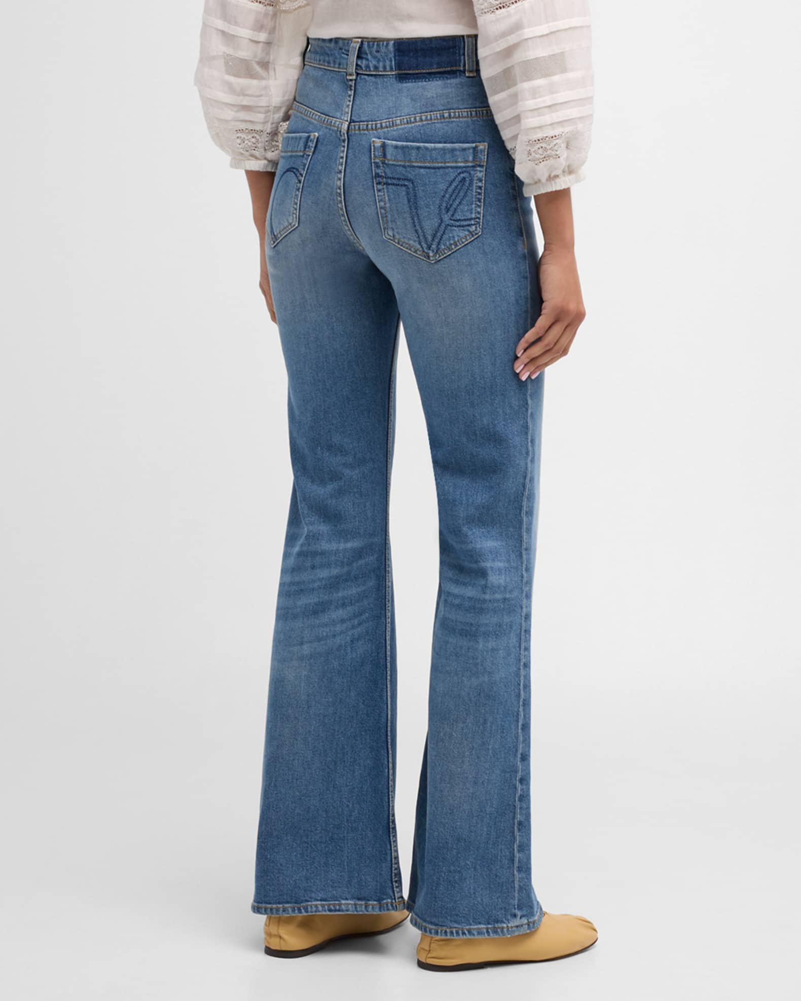 DOROTHEE SCHUMACHER Denim Love High-Rise Flared-Leg Jeans