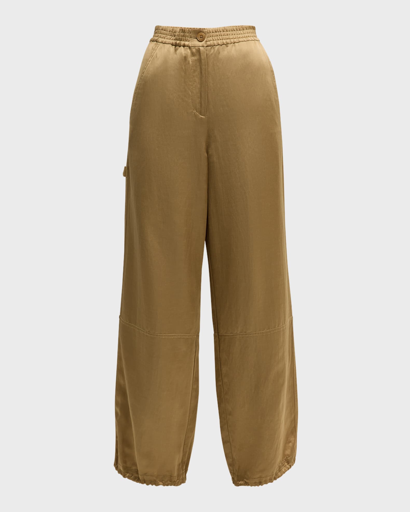 Slouchy Coolness Wide-Leg Shimmer Pants 0