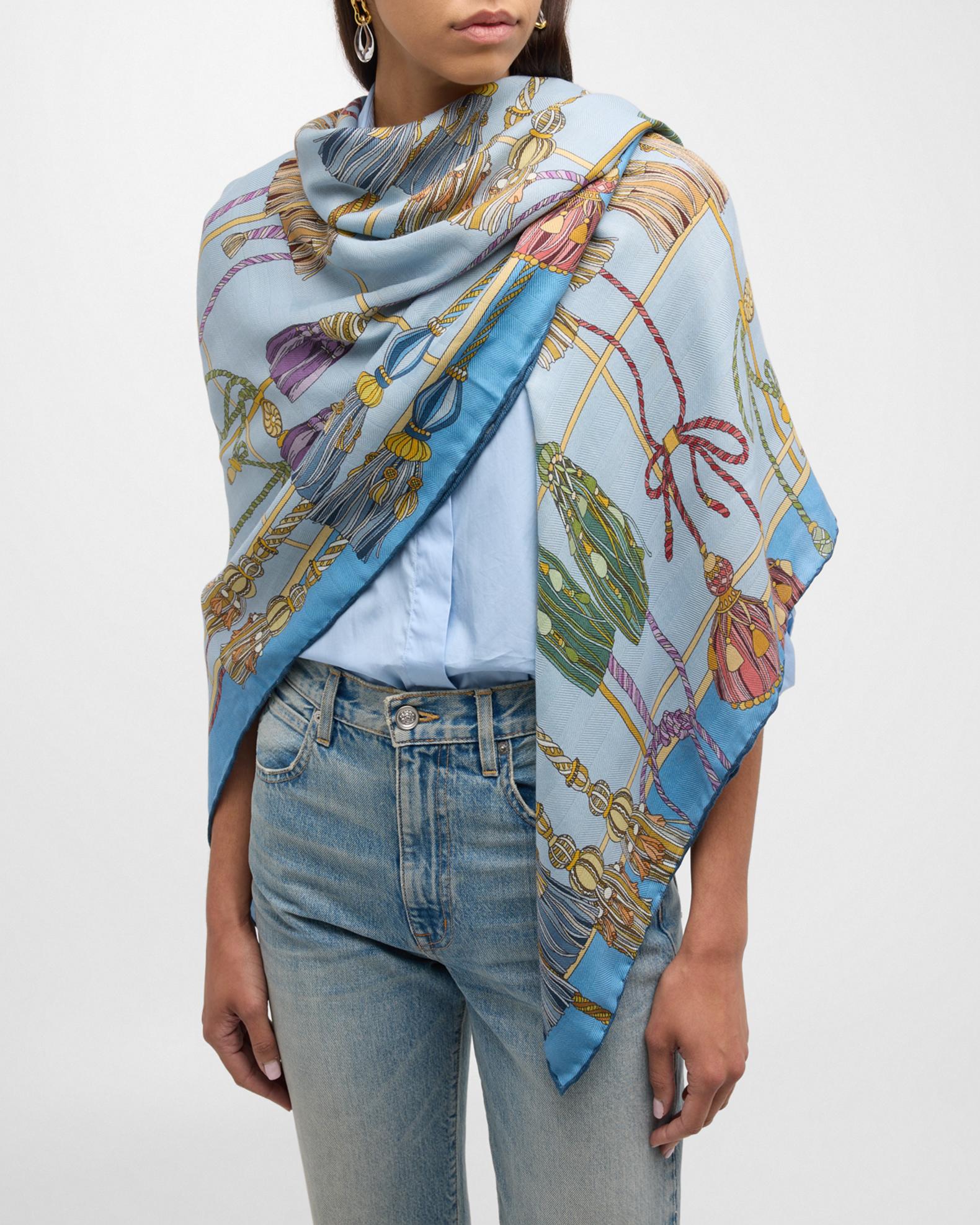 Écharpe/châle Atmosphere Bleu Clair Pour Femme - Occasion, En Bon état