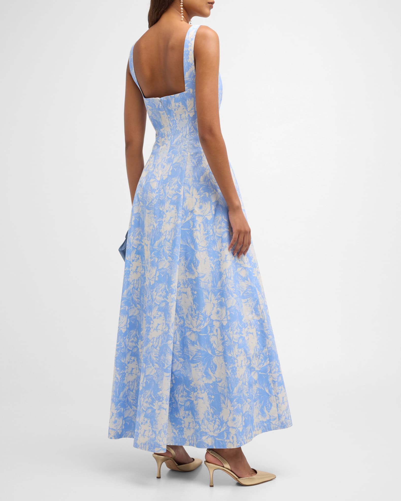 Elena Printed Sleeveless Maxi Dress