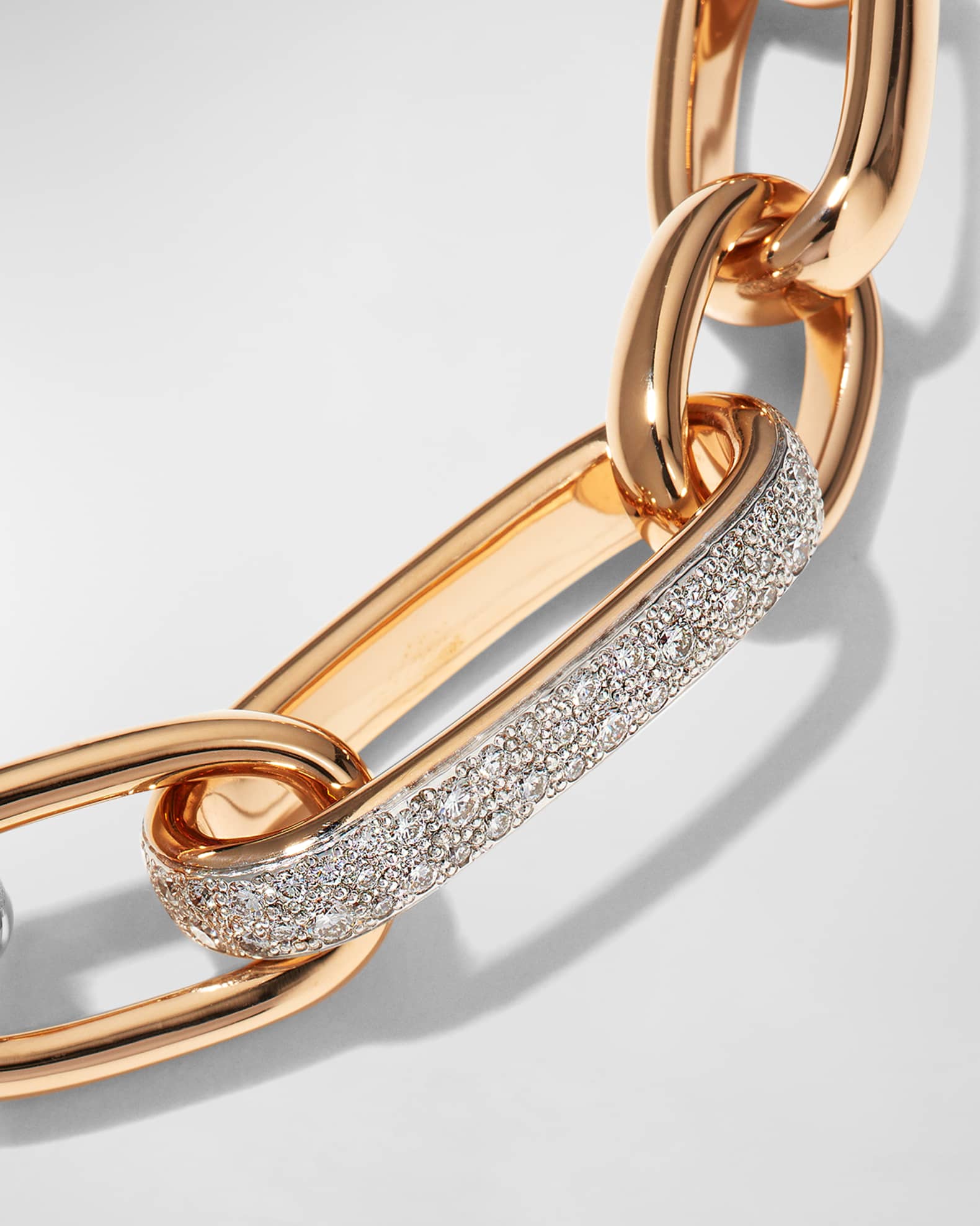 Pomellato 18K Rose Gold Iconica Medium Chain Bracelet with