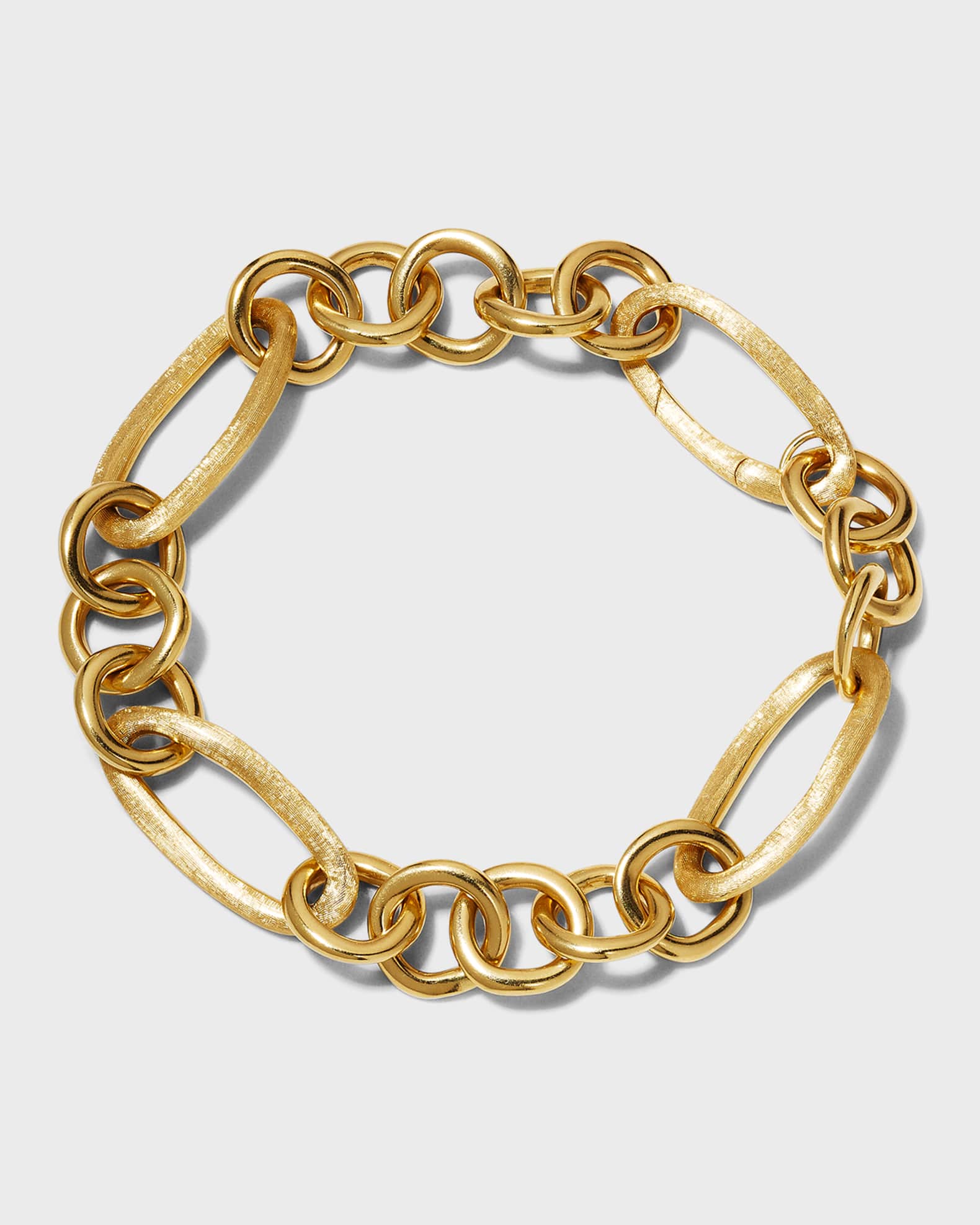Jaipur Link 18K Yellow Gold Mixed Link Bracelet 0