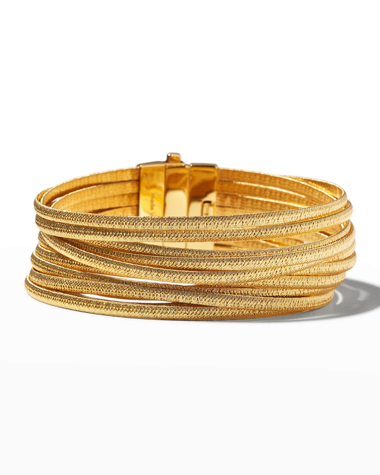 Cairo 18K Gold 13-Strand Bracelet, 7.5"L 0