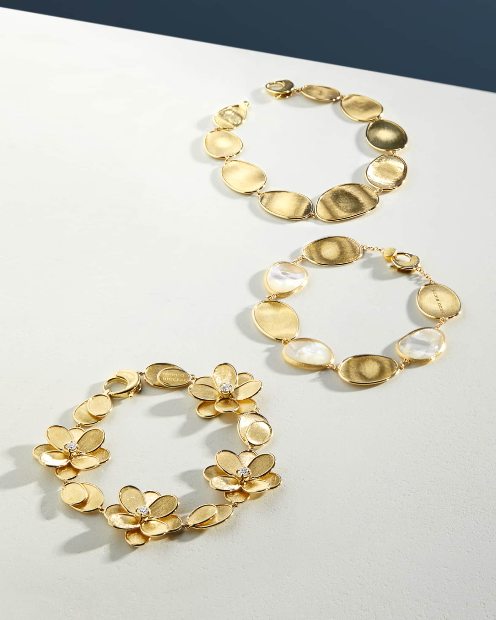 18K Yellow Gold Lunaria Graduated Bracelet, 7"L 1