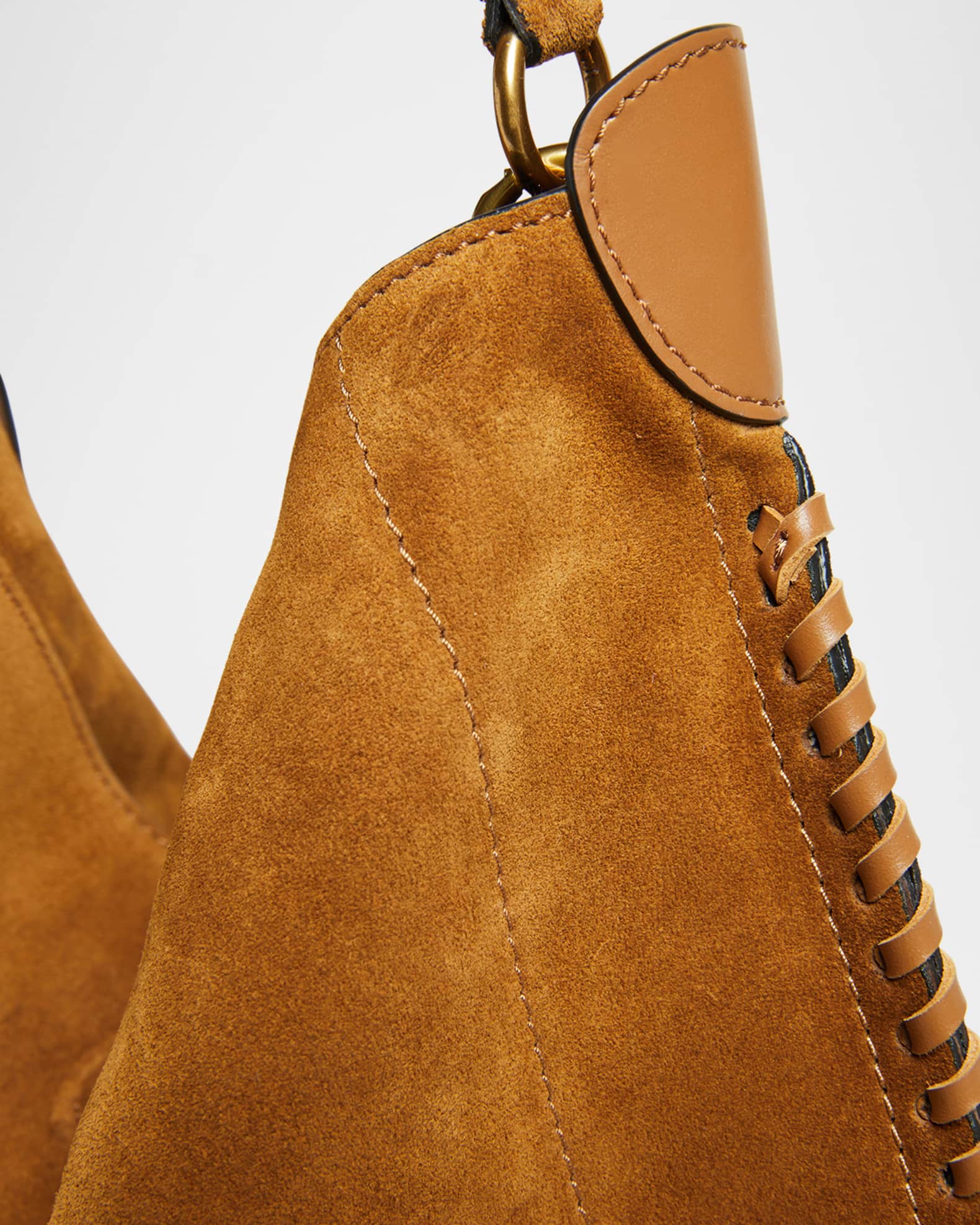 Isabel Marant Oskan Soft Suede Hobo Bag | Neiman Marcus