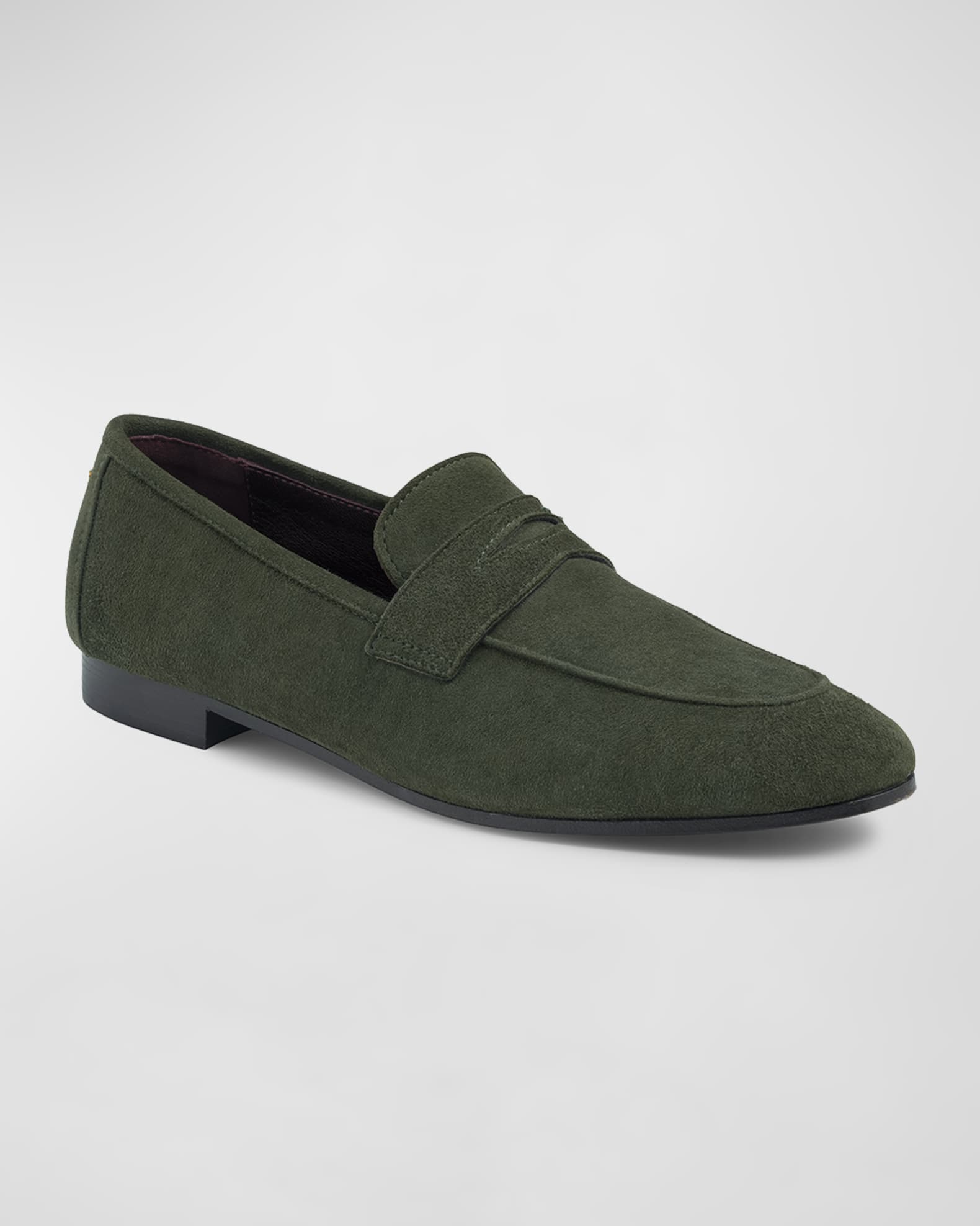 Flaneur Suede Penny Loafers 1