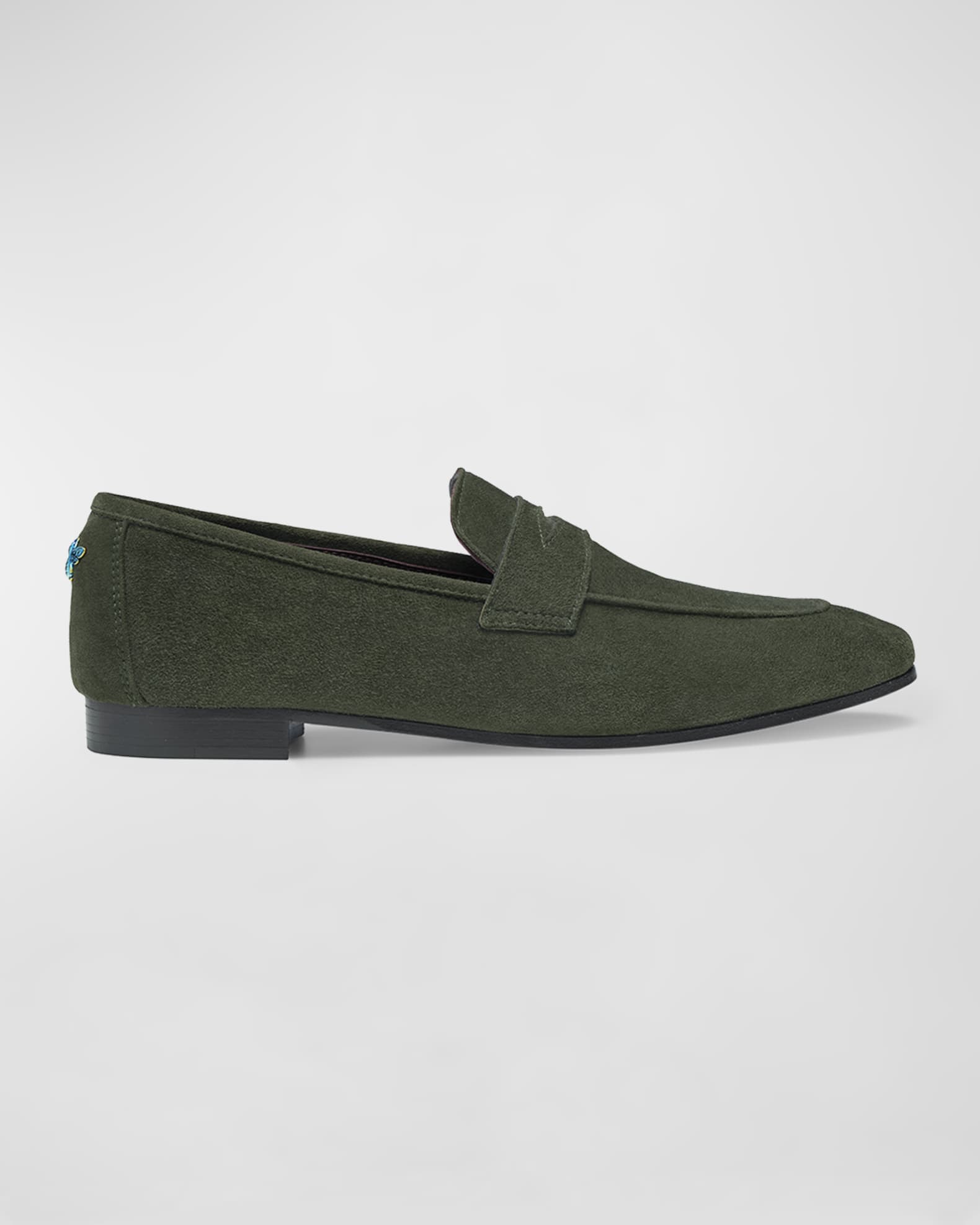 Flaneur Suede Penny Loafers 0