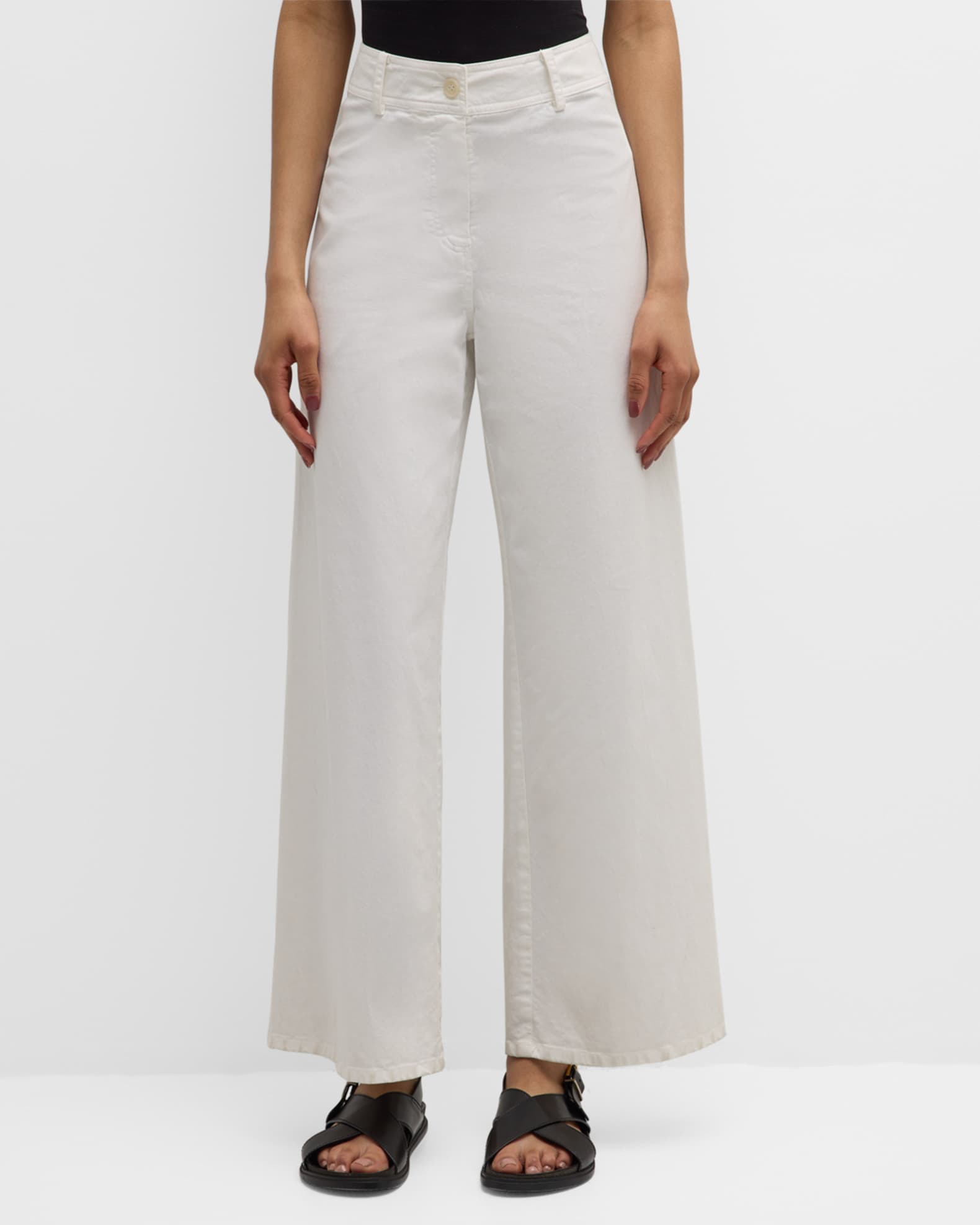 人気の贈り物が Nili Lotan Megan Brushed Stretch Wide Leg Pants | Neiman Marcus パンツ