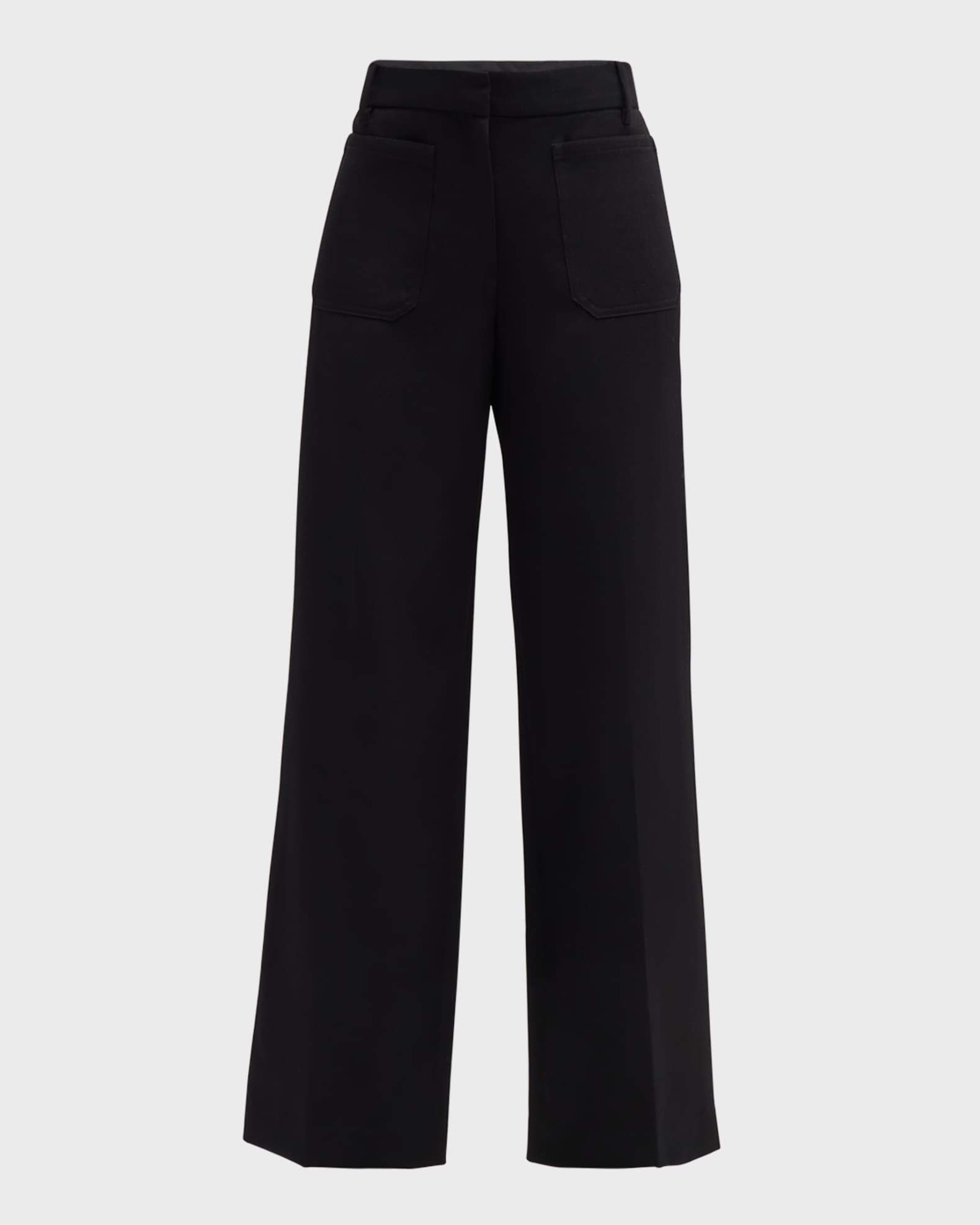 Nili Lotan Enya Cropped Wide Leg Pants | Neiman Marcus