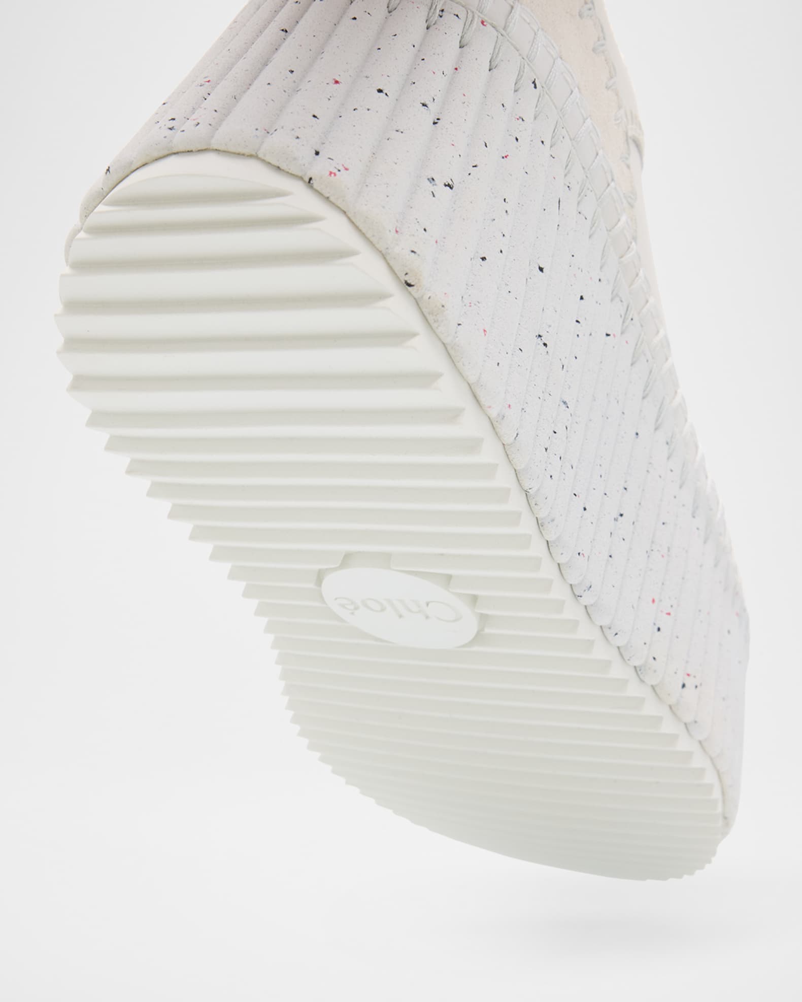 送料込/関税込■Chloe■レザープラットフォームスニーカー Chloe Platform Speckled Mix Leather Sneakers | Neiman Marcus
