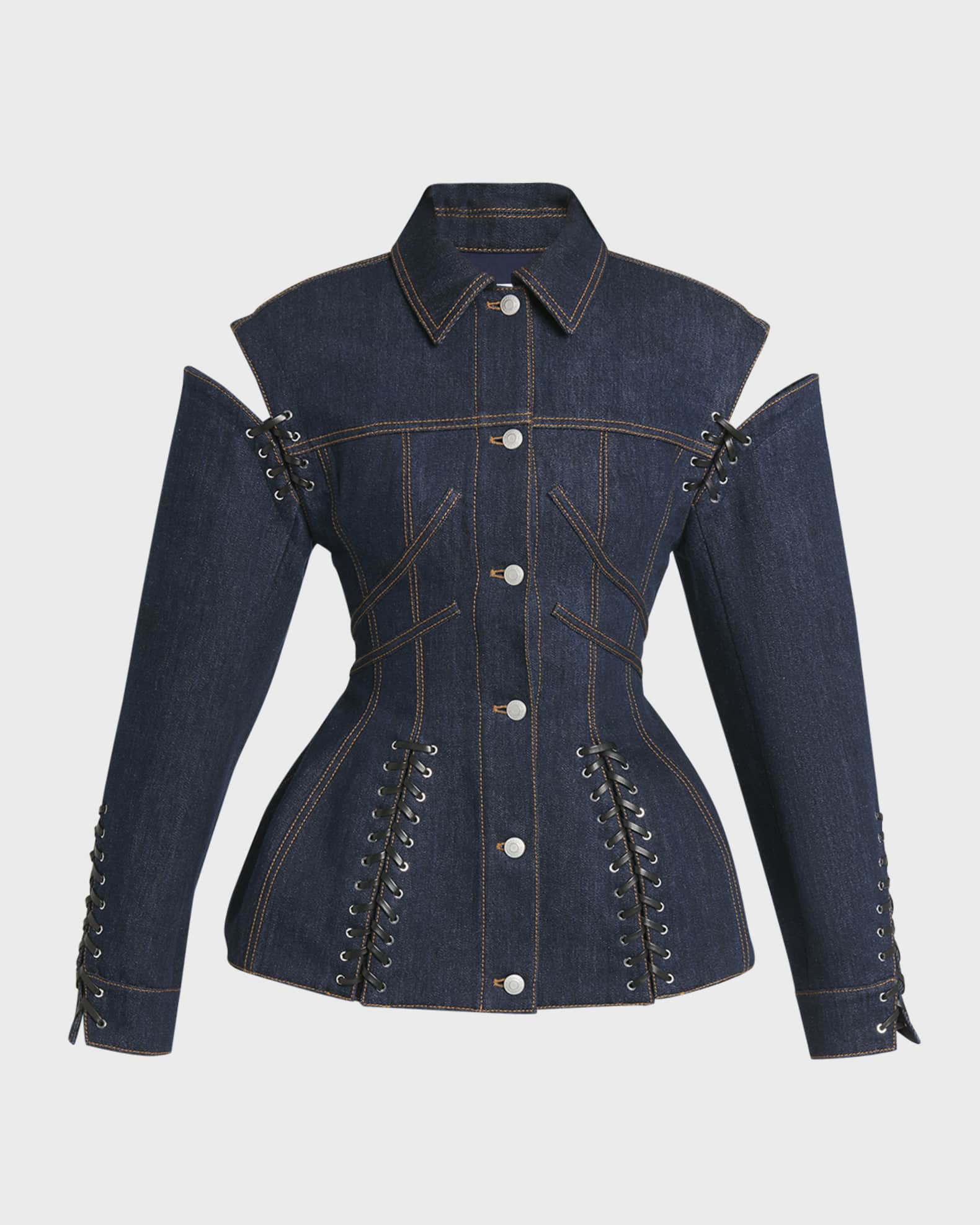 ジャケット・アウター DENIM CORSET COMBINE JACKET DENIM CORSET COMBINE JACKET