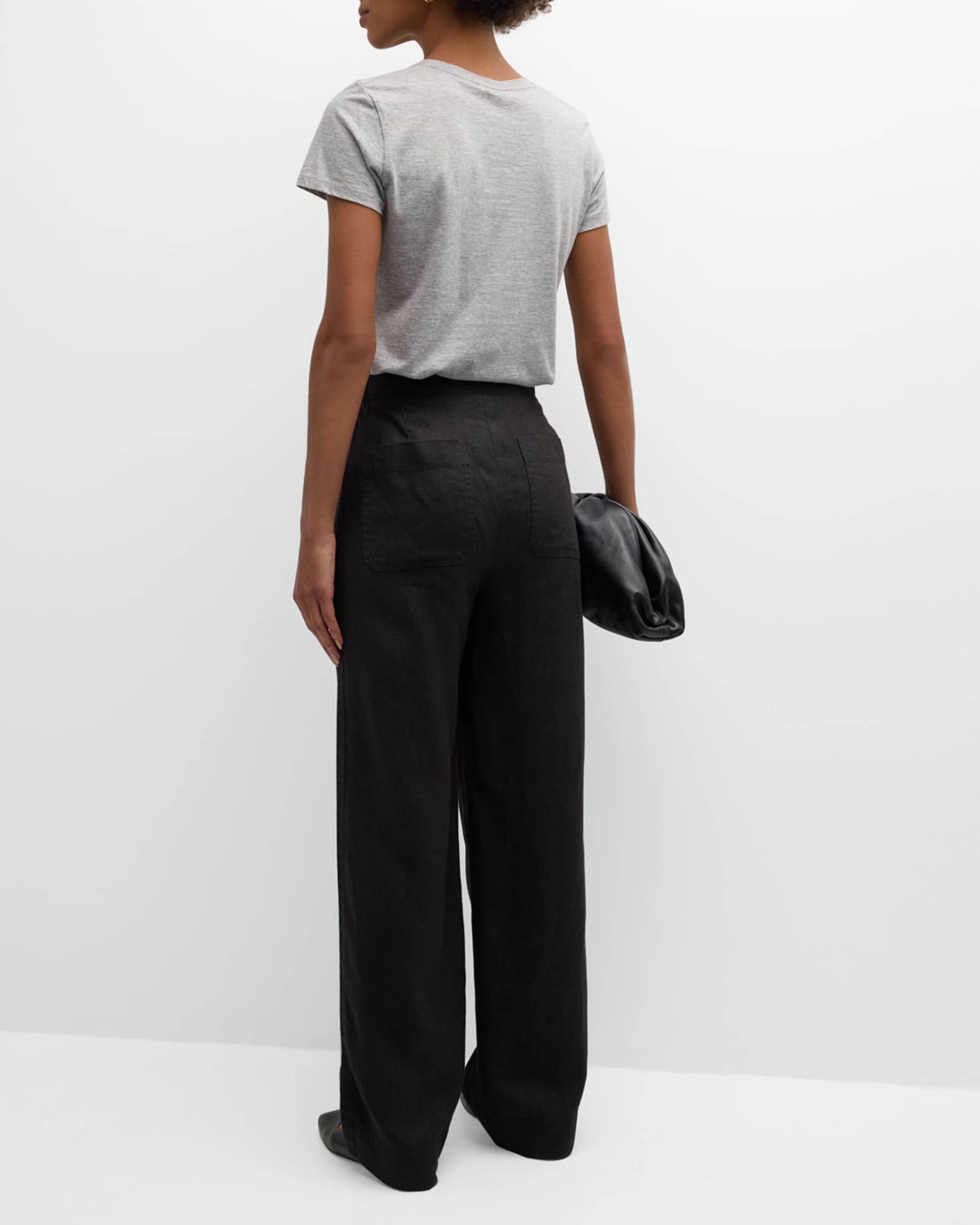 Hemp Wide Leg Pants in Natural Beige main image 0