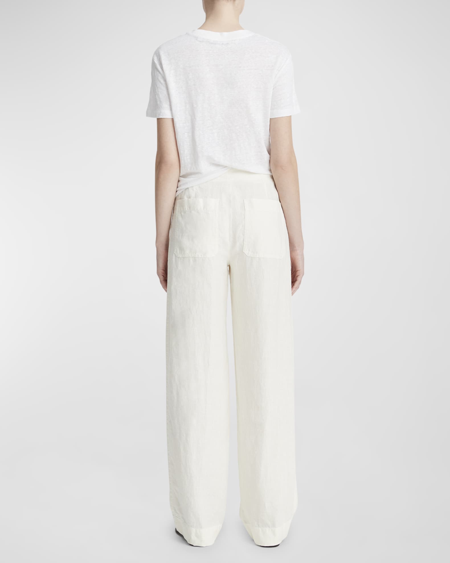 Hemp Wide-Leg Utility Pants 1