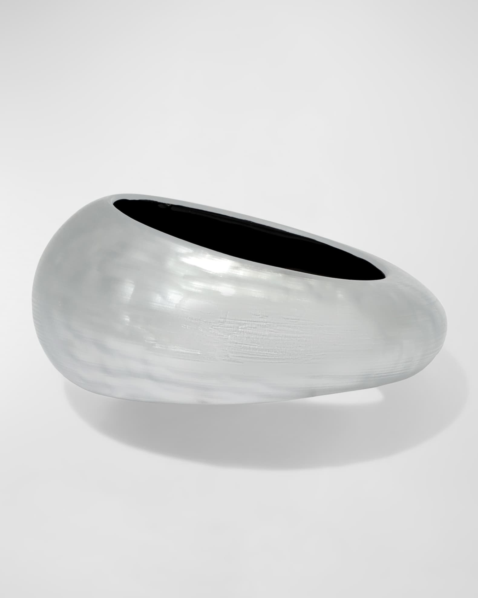 Puffy Lucite Tapered Bangle Bracelet 0