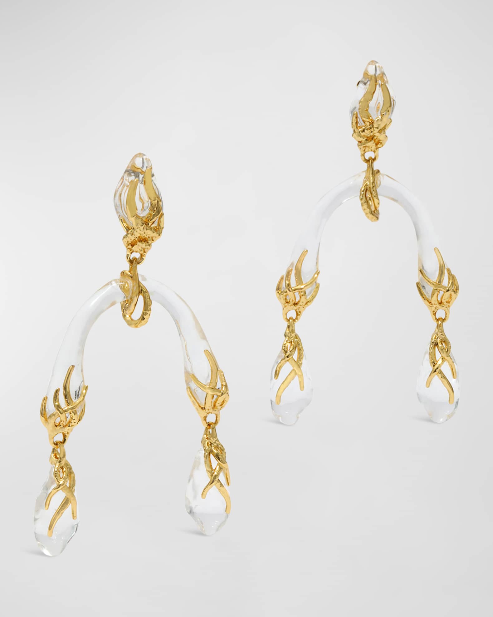 Alexis Bittar Liquid Vine Lucite Mobile Earrings