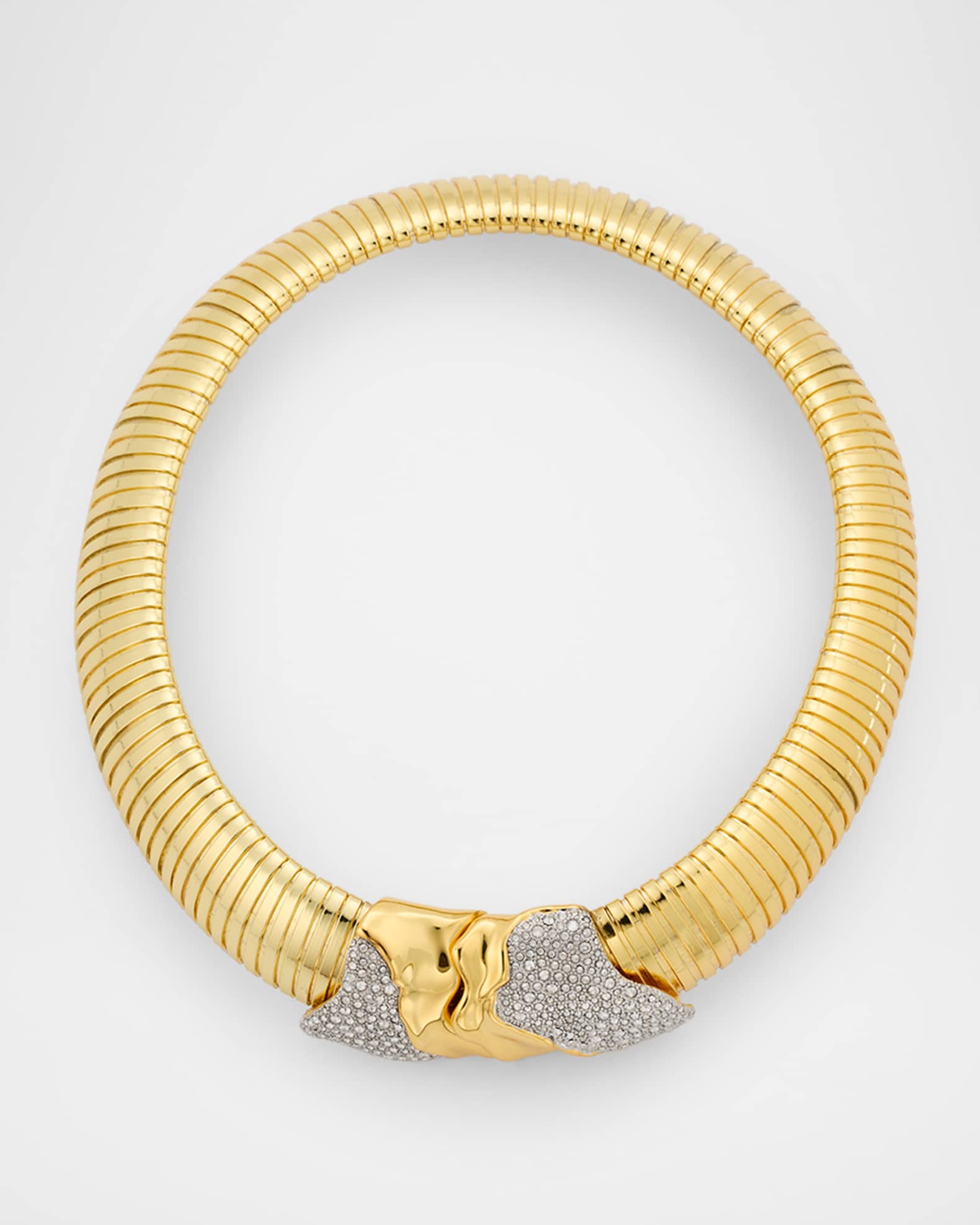 Solanales Gold Tubogas Collar Necklace 0