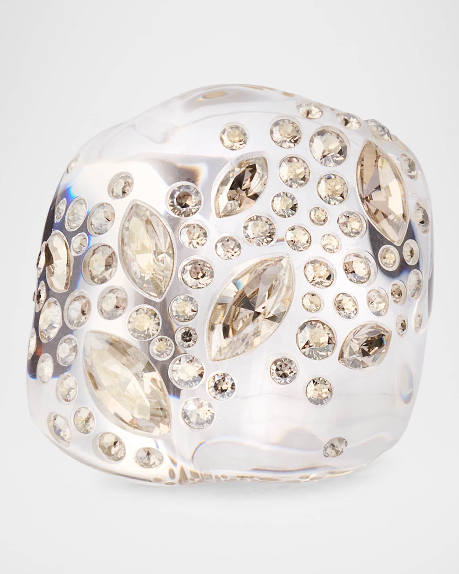 Alexis Bittar Confetti Crystal Lucite Puffy Ring Neiman Marcus
