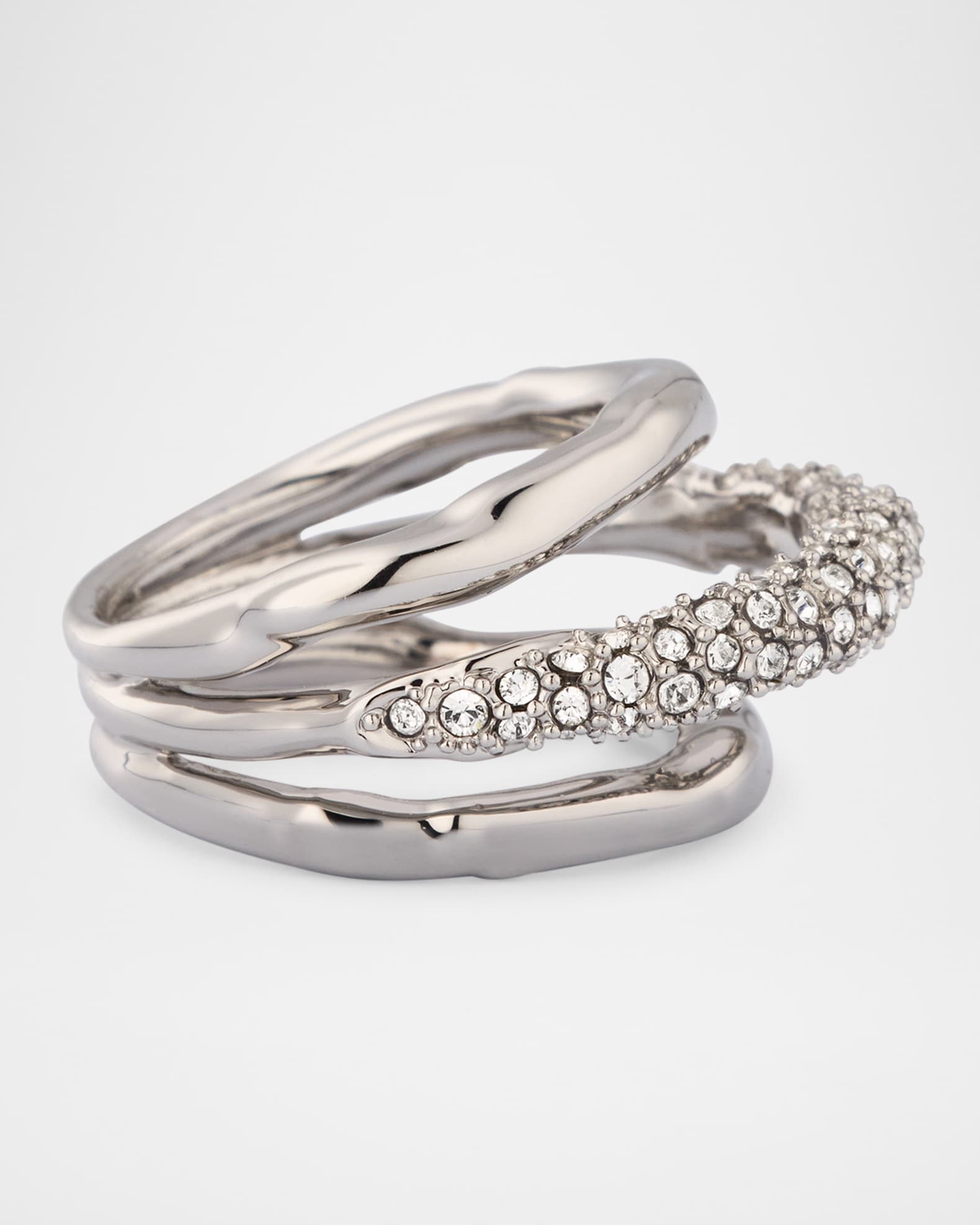 Alexis Bittar Solanales Crystal Orbitting Ring | Neiman Marcus