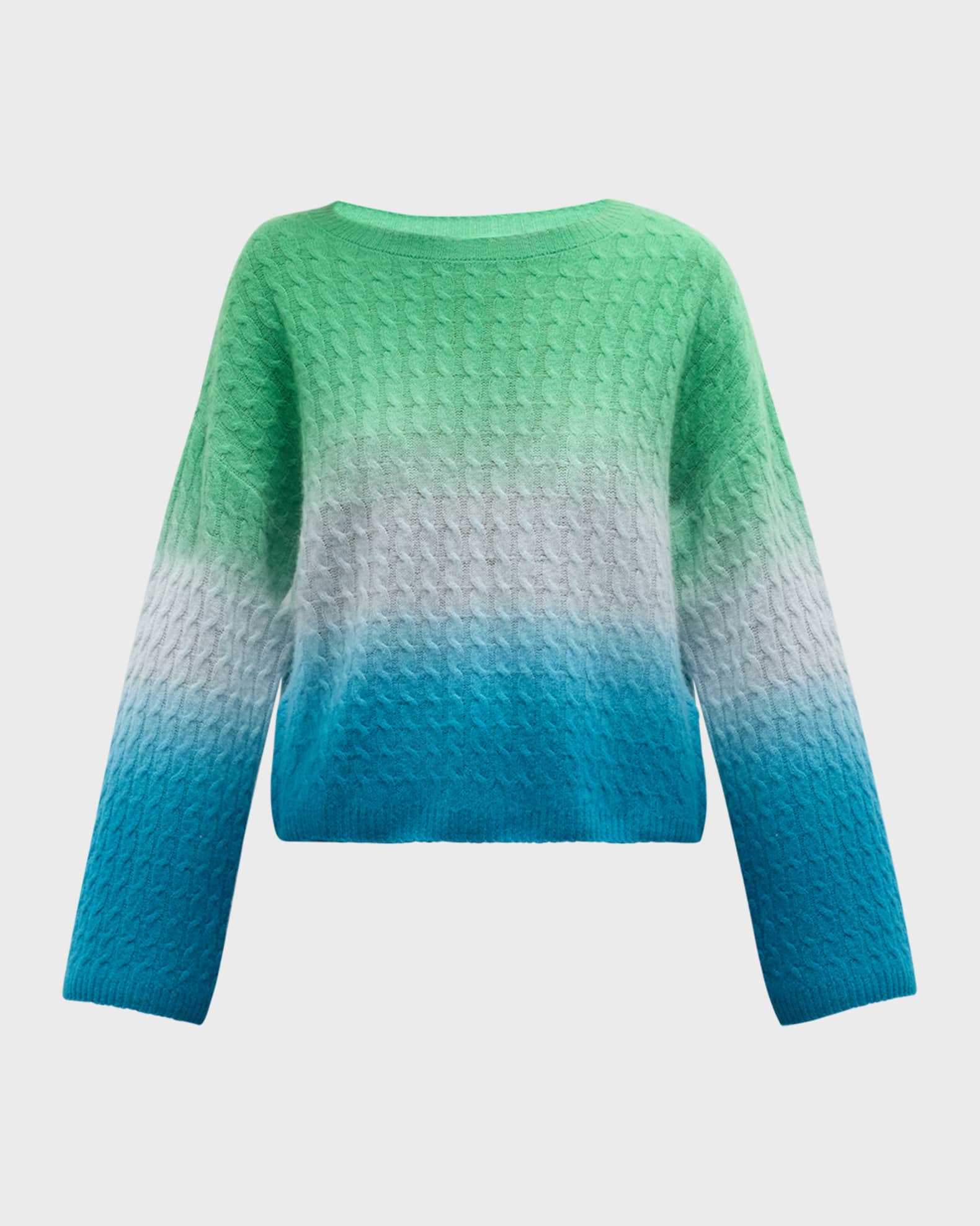 Cashmere Ombre Cable Knit Sweater