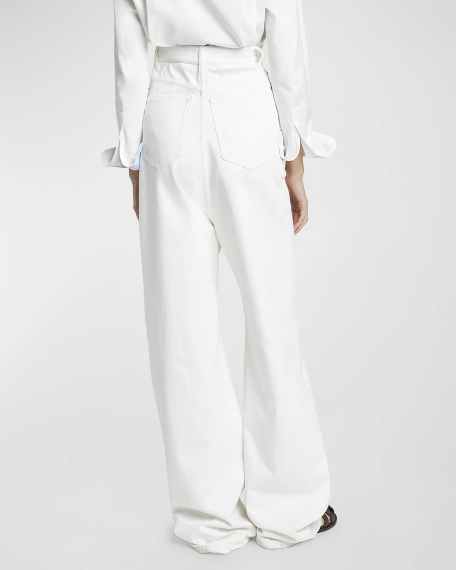 Loewe High-Rise Drop-Crotch Relaxed Straight-Leg Jeans | Neiman Marcus