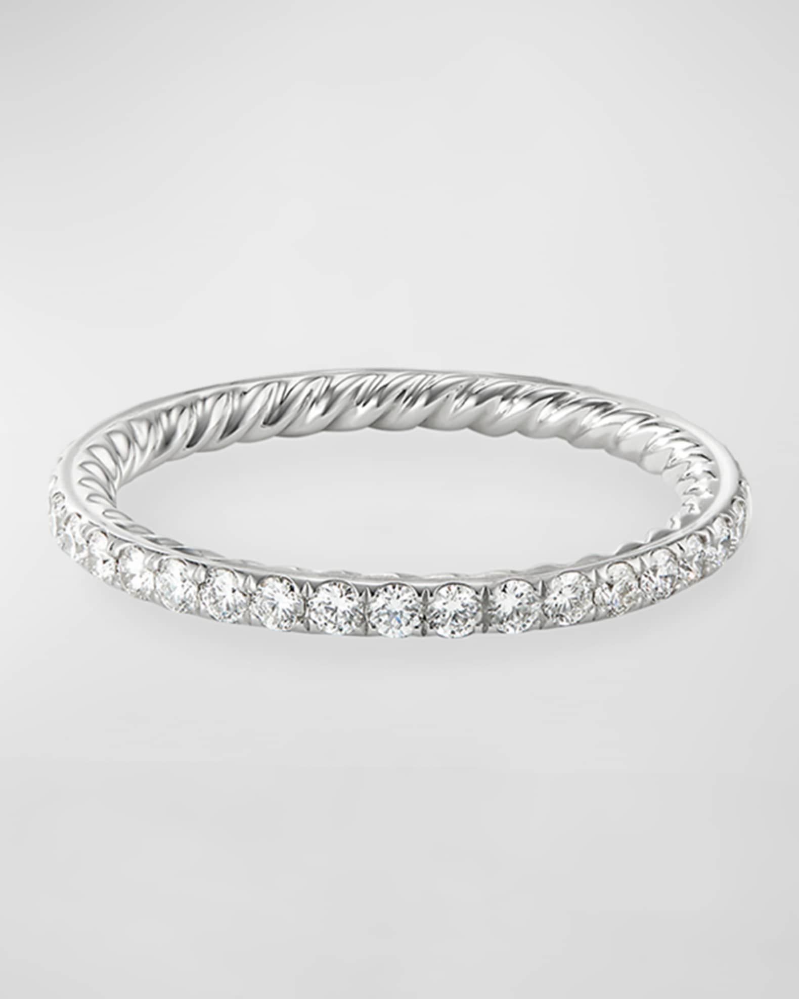 DY Eden Band Ring with Gemstones in Platinum 0