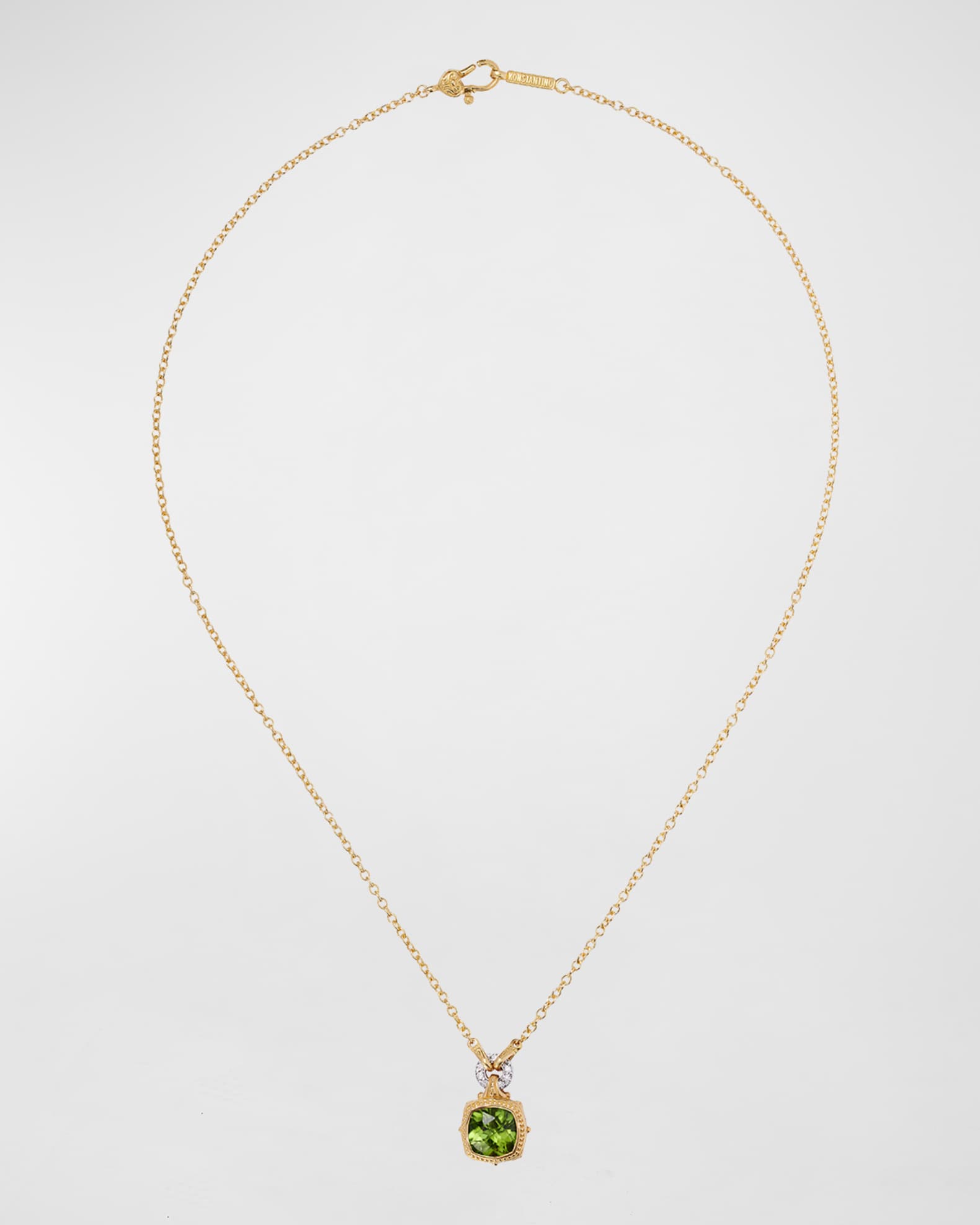 London Blue Topaz and White Diamond Necklace 0