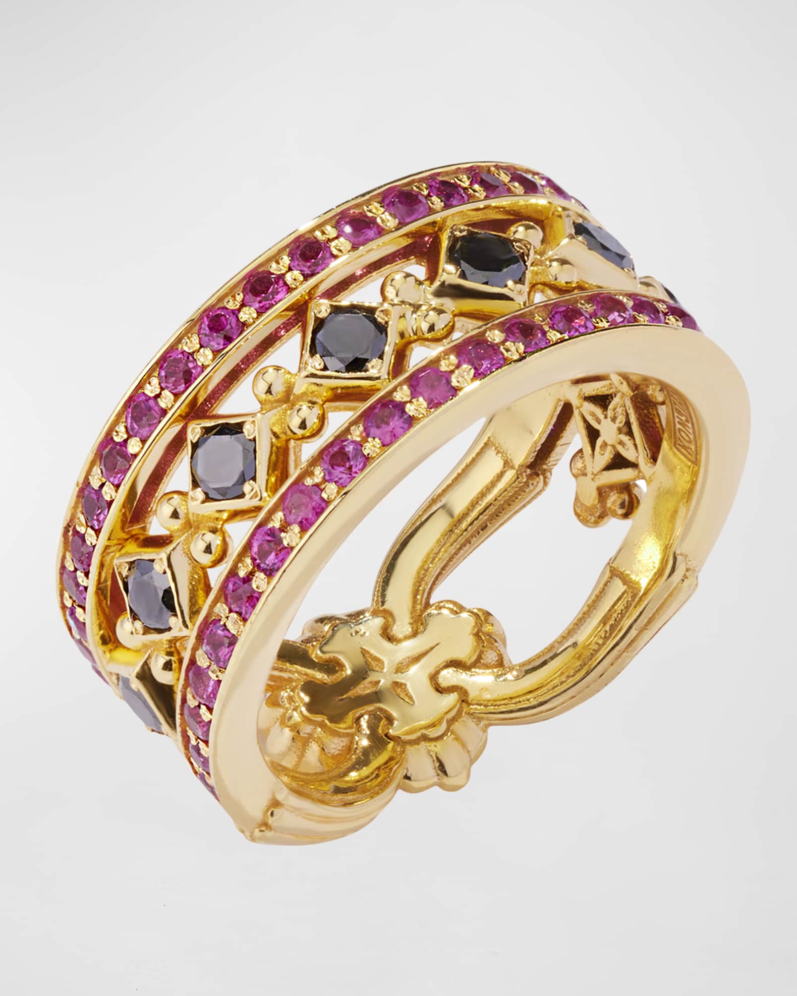 Black Diamond and Ruby Ring 1