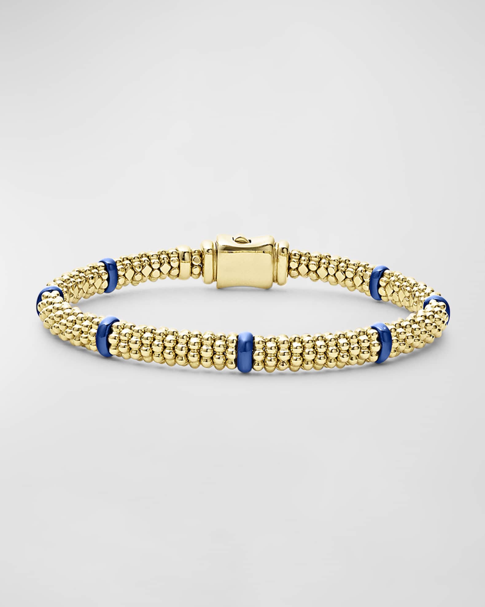 LAGOS 18K Gold Caviar Station Bracelet