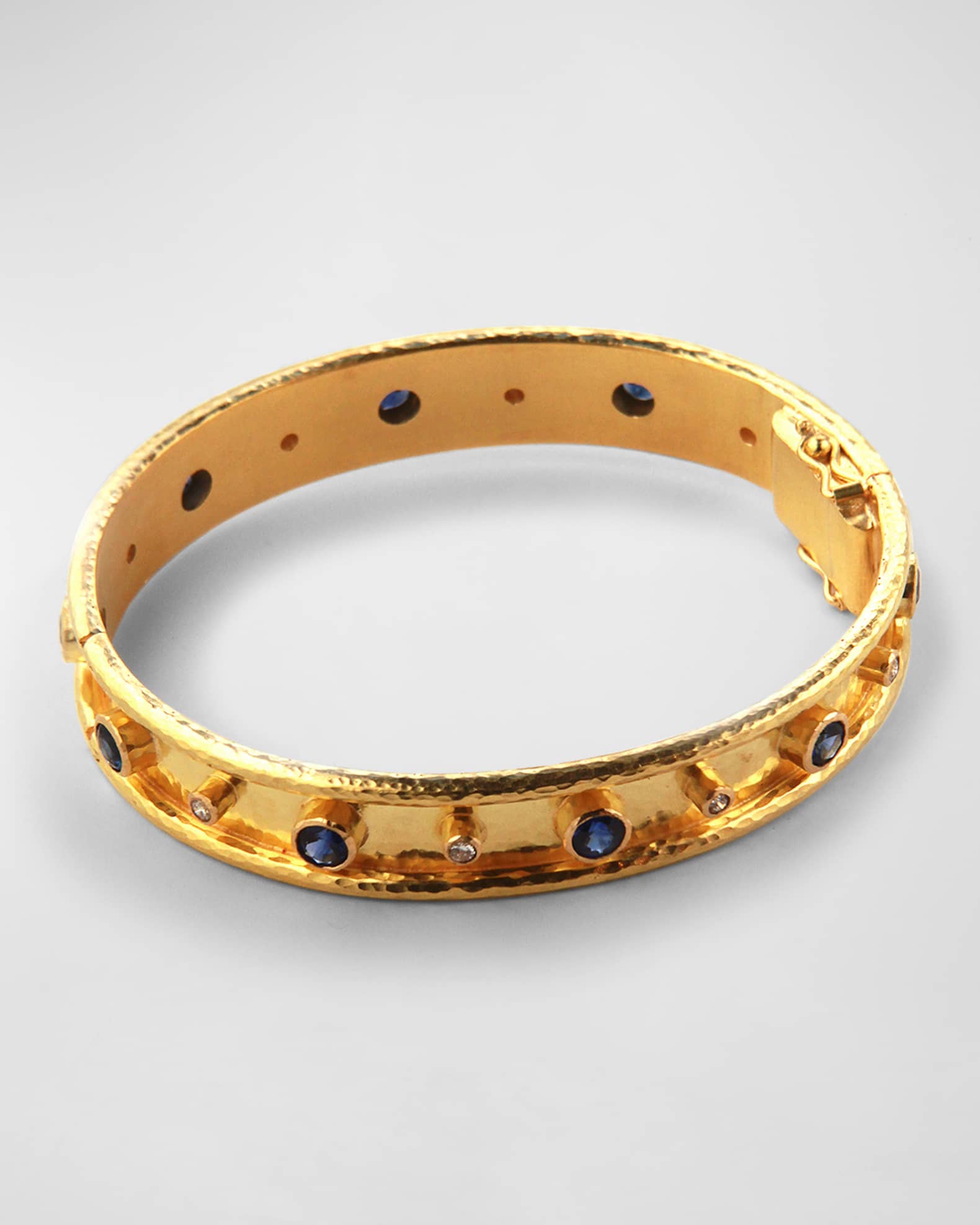 19K Gold and Sapphire Bracelet 1