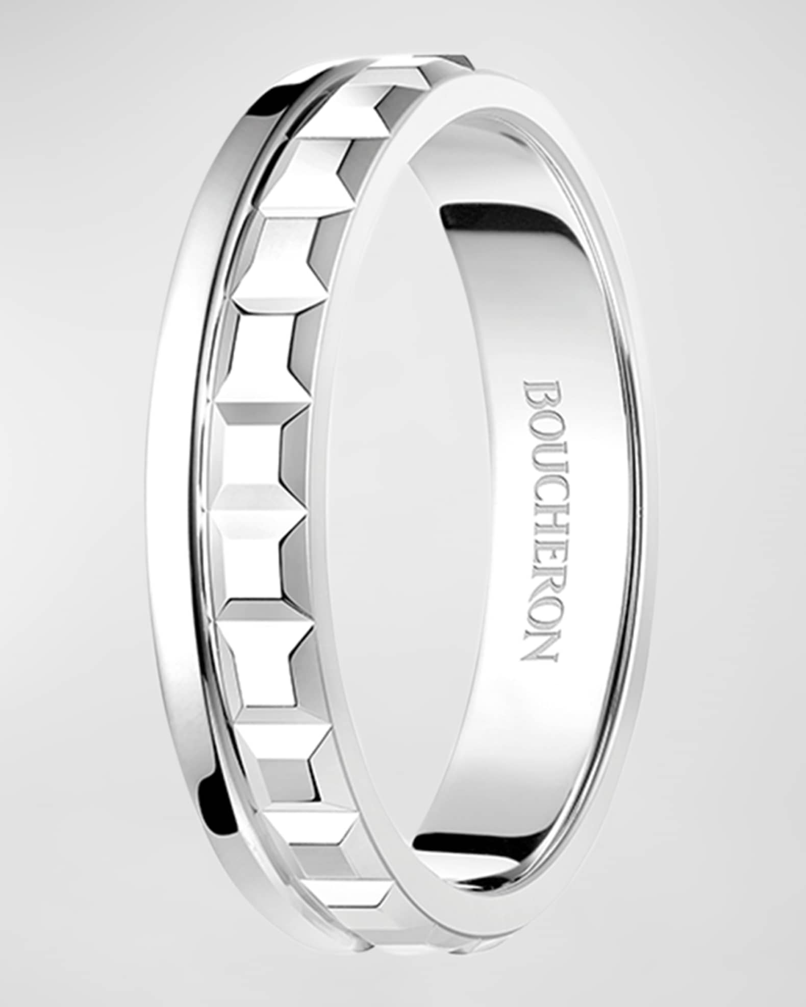 Quatre 18K White Gold Radiant Edition Band Ring 1