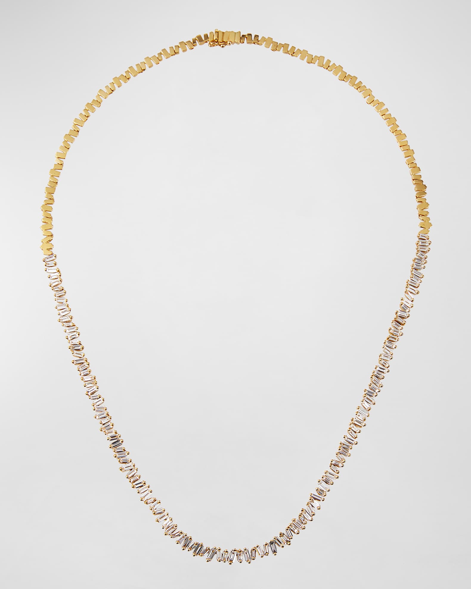 KALAN by Suzanne Kalan 18k Rose Gold Essential Diamond Tennis Necklace Neiman Marcus