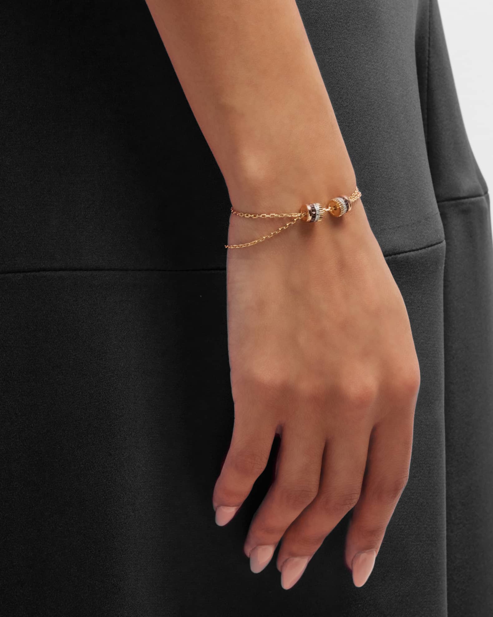 Quatre 18K Gold Brown PVD & Diamond Bracelet 1