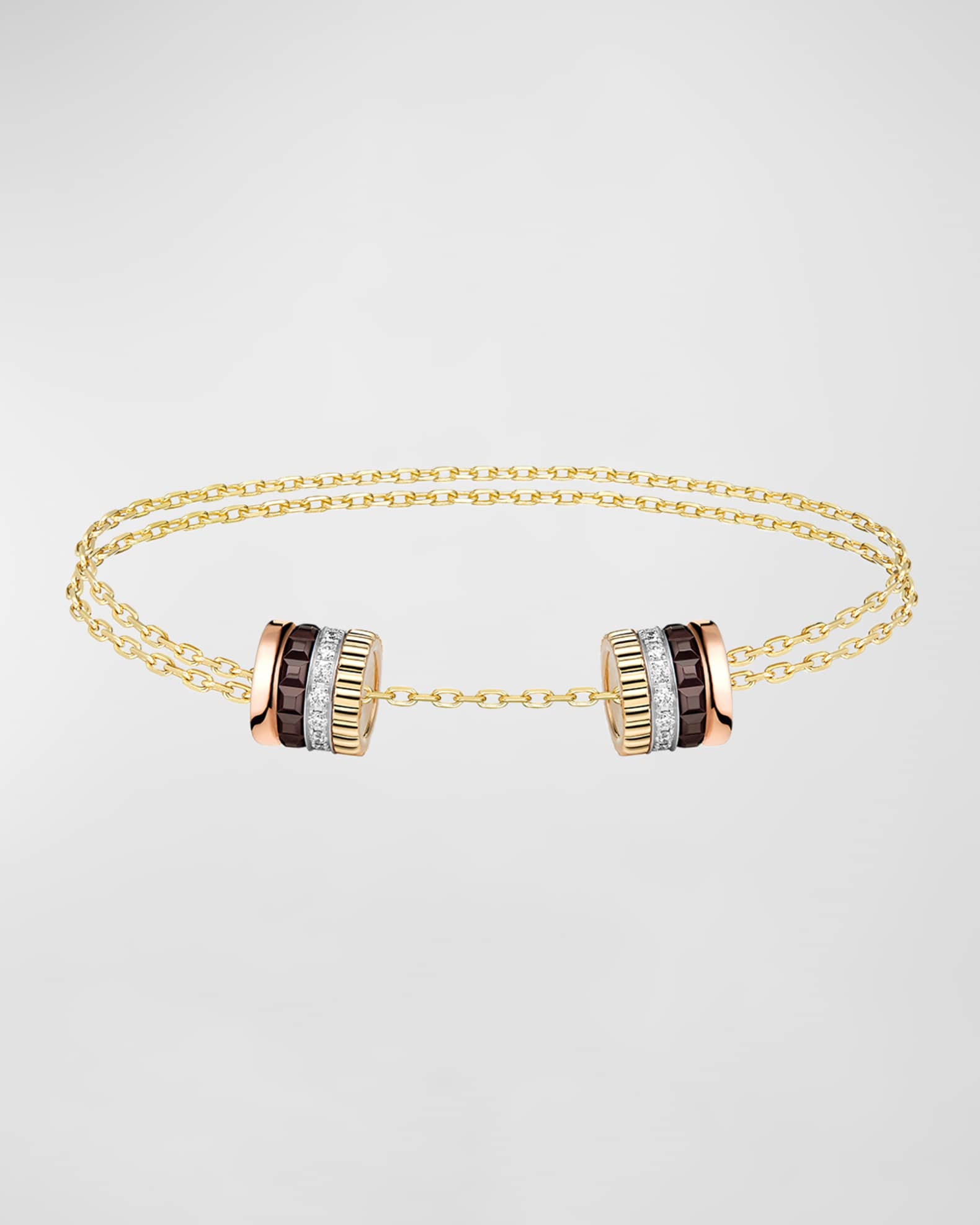 Quatre 18K Gold Brown PVD & Diamond Bracelet 0