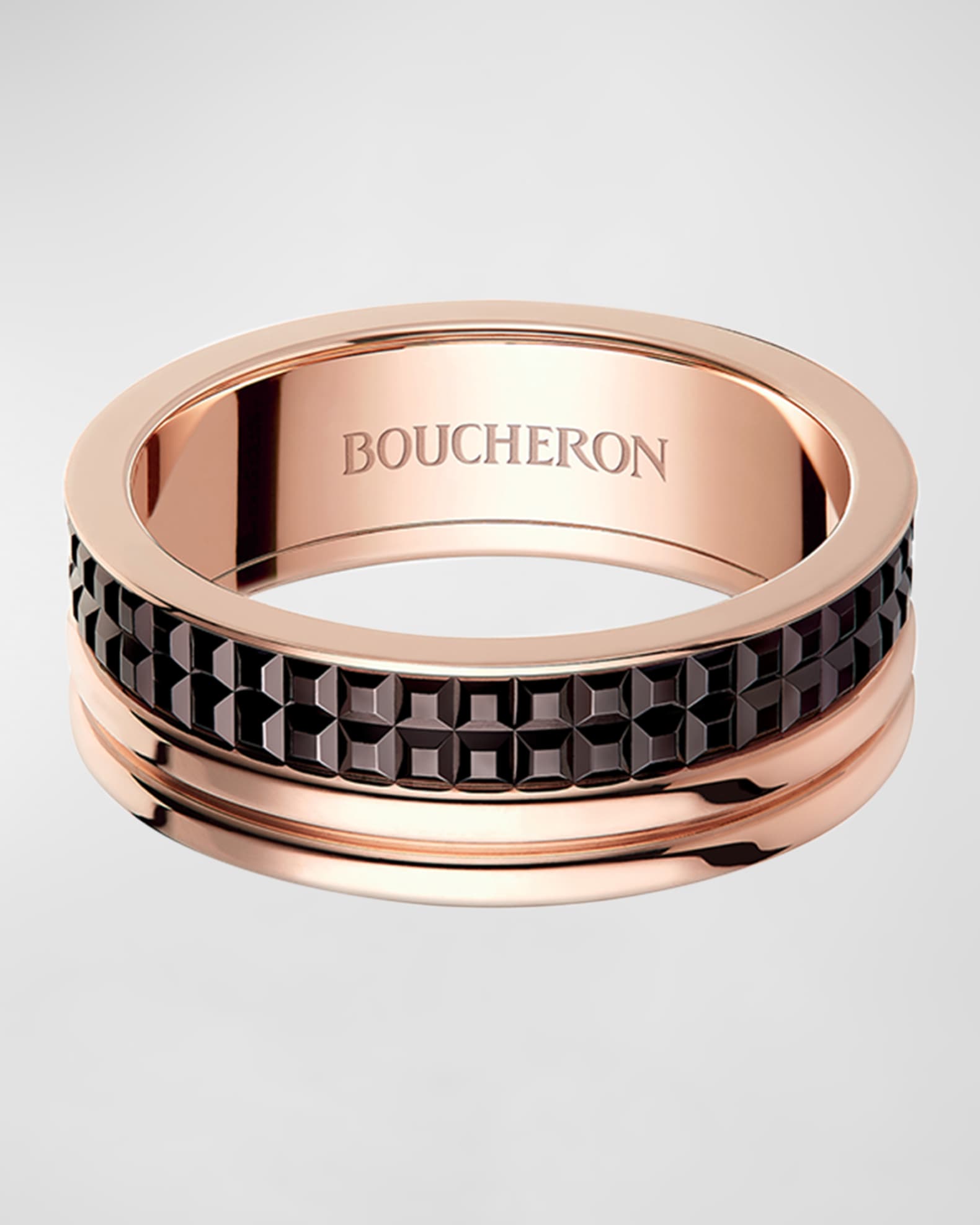 Quatre 18K Rose Gold Classique Band Ring 0
