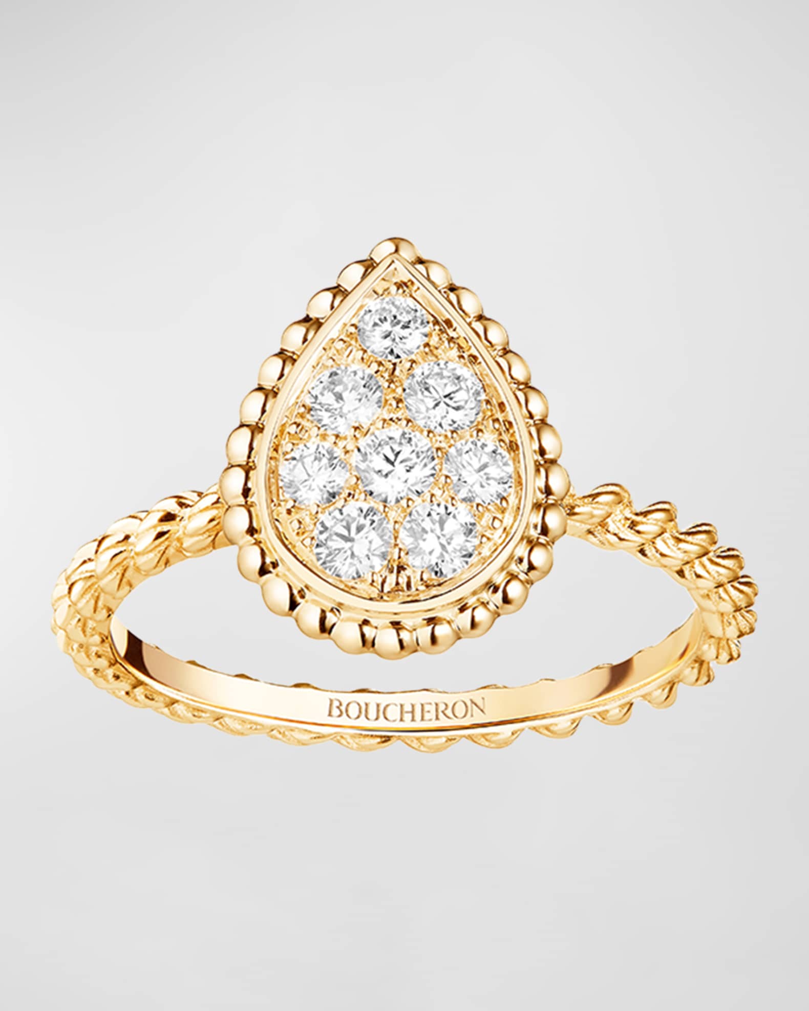 Serpent Boheme 18K Yellow Gold Diamond Ring 0