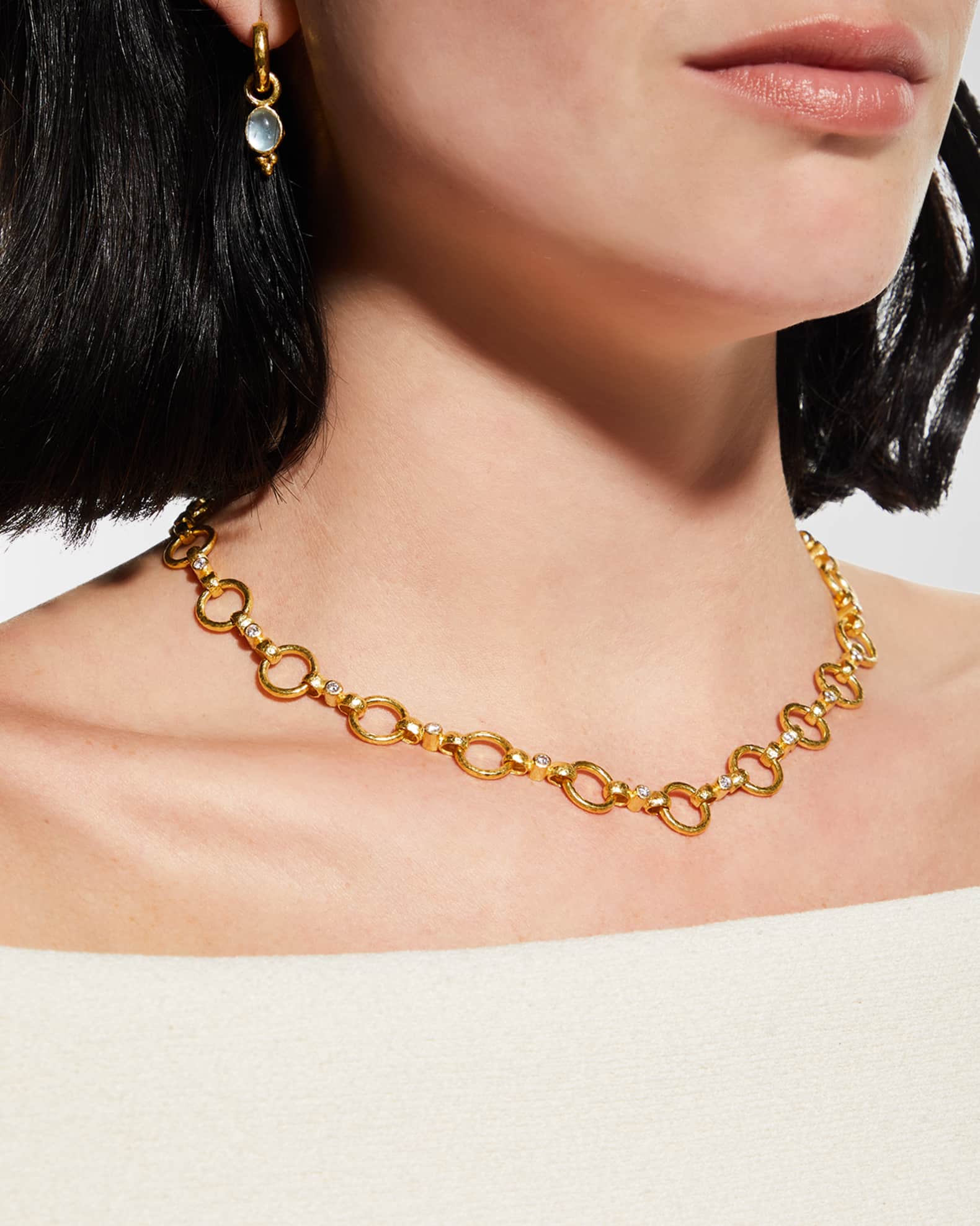 19k Diamond Celtic Link Necklace 1