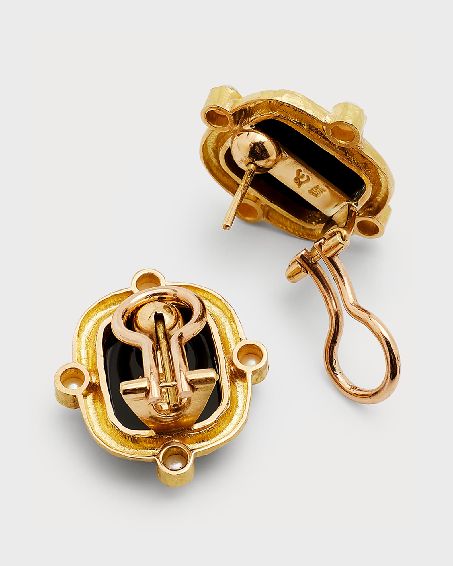 Elizabeth Locke Greek Muse PearlSet Earrings Neiman Marcus