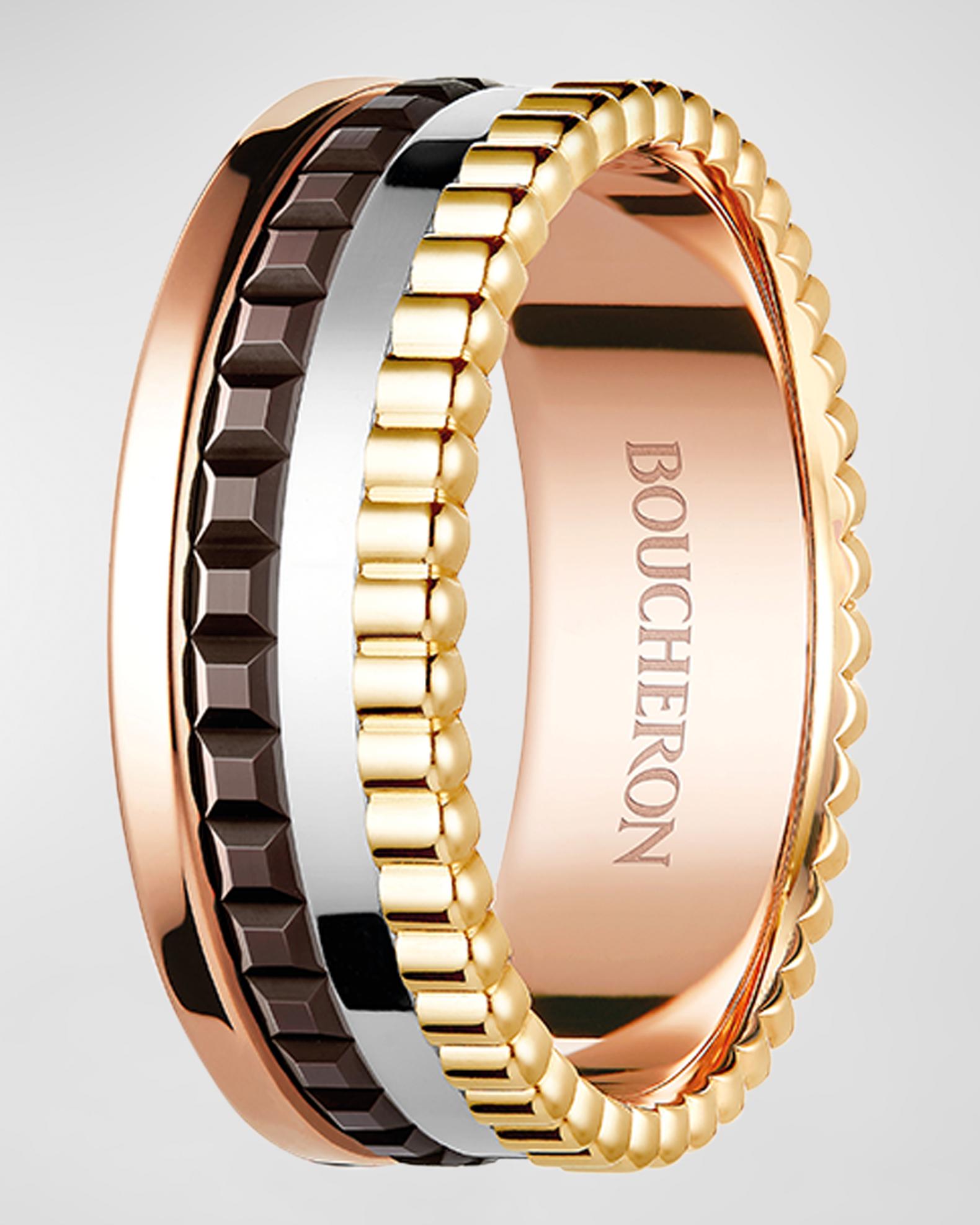 Boucheron Quatre 18K Gold Classique Small Band Ring | Neiman Marcus