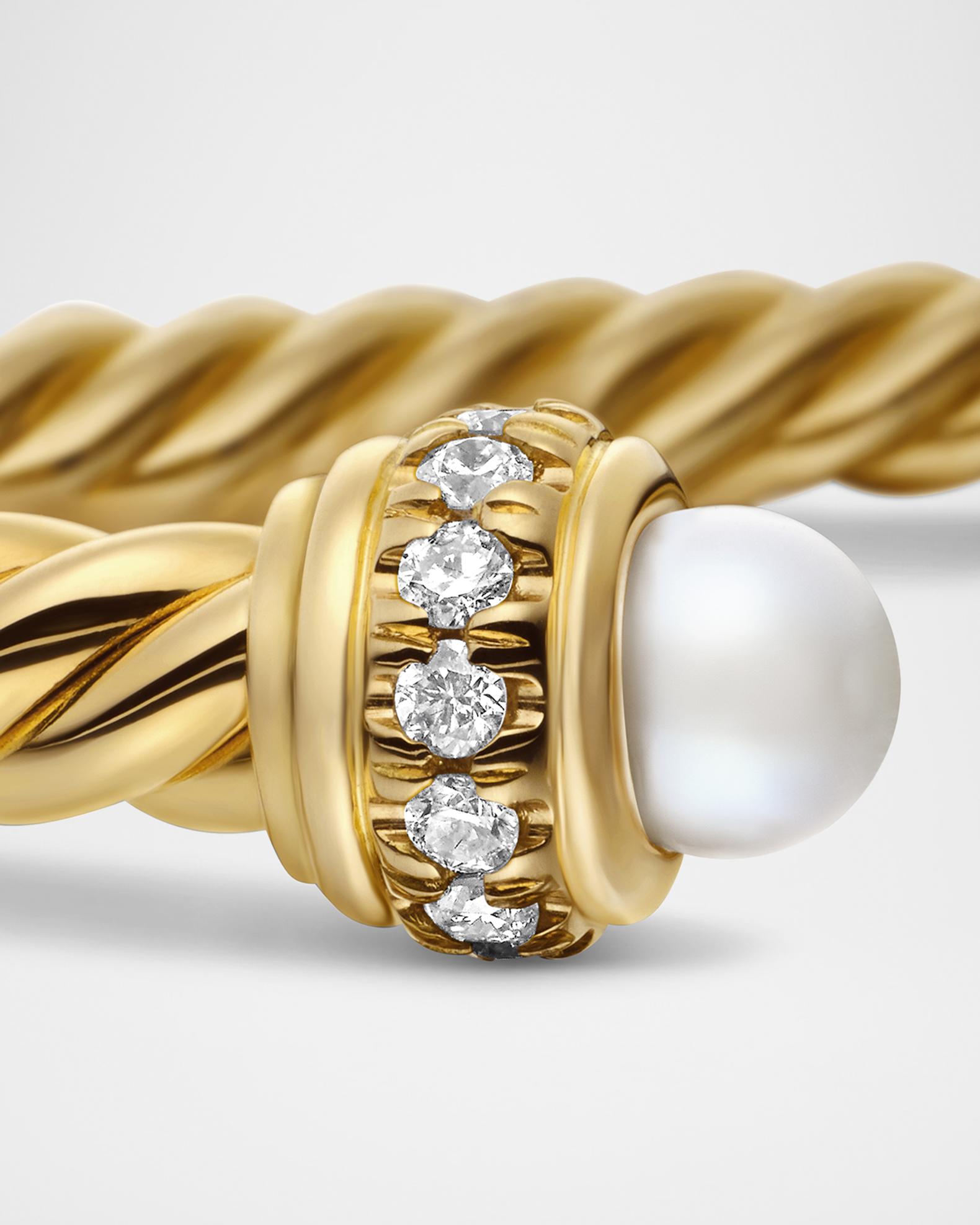 Cablespira Bracelet with Gemstone and Diamonds in 18K Gold | Neiman Marcus
