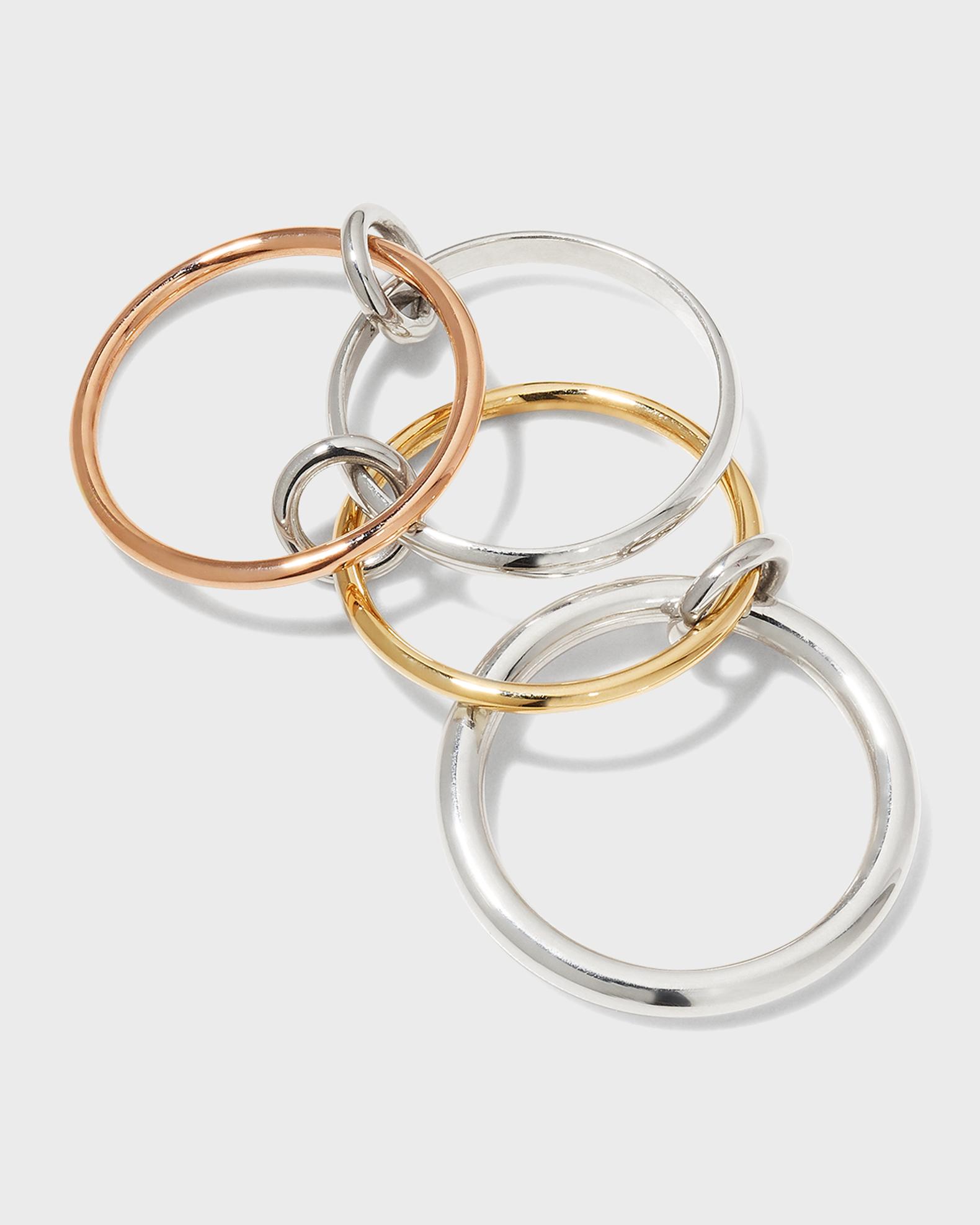 Spinelli Kilcollin Men's Hyacinth MX 4-Link Ring in Two-Tone Gold
