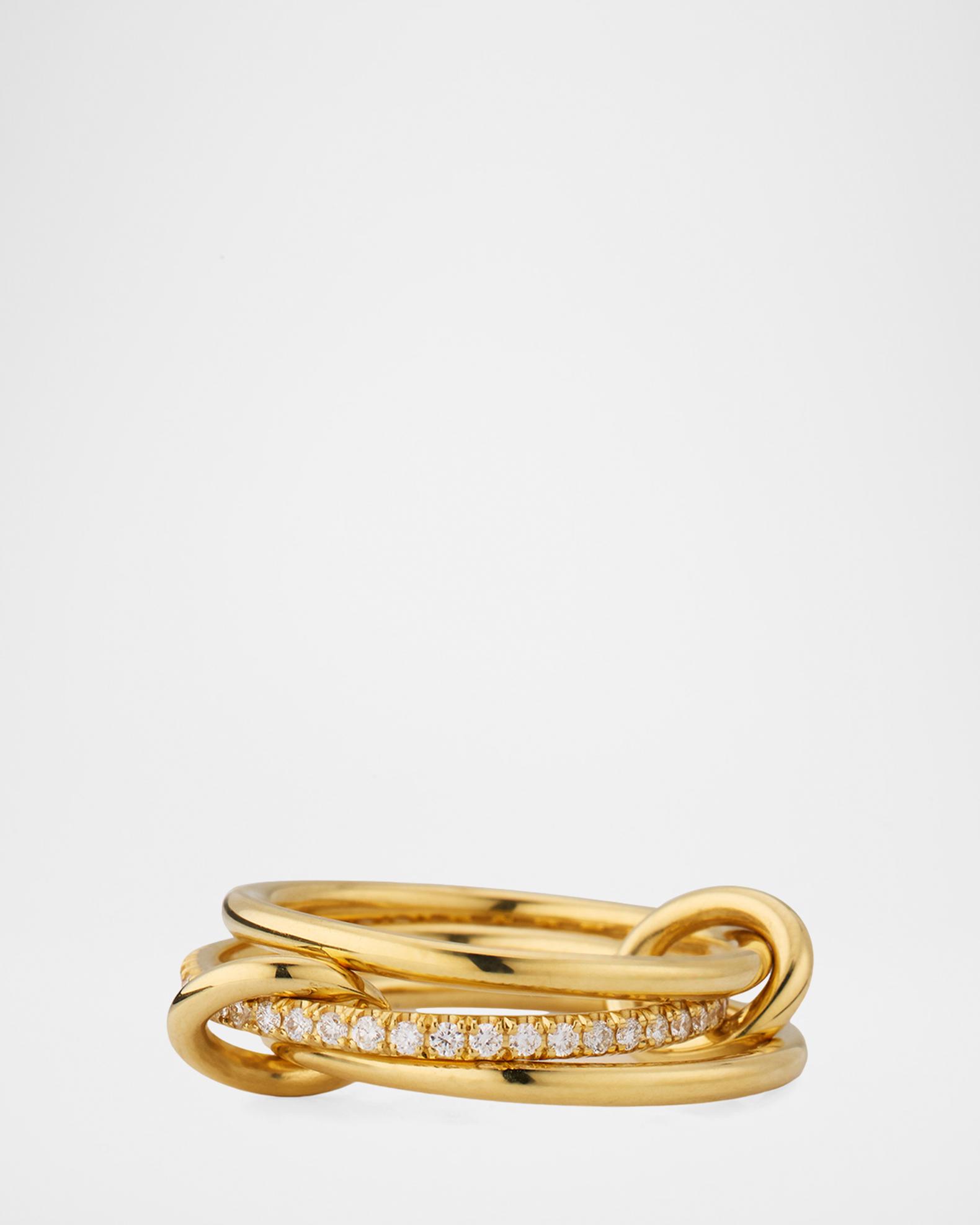 Spinelli Kilcollin 18K Yellow Gold Sonny 3 Link Ring | Neiman Marcus