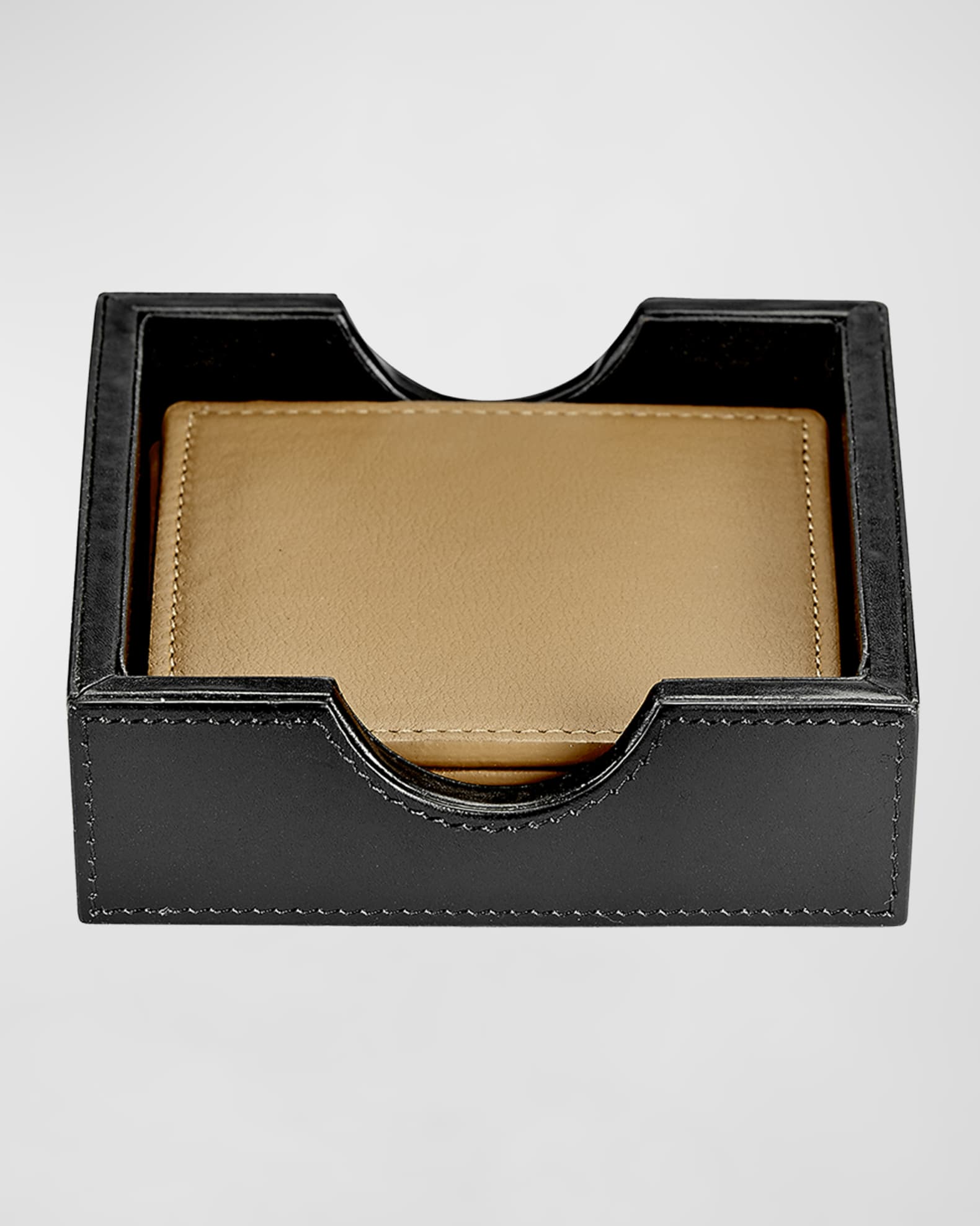 Leather Square Coasters, Set of 4  0