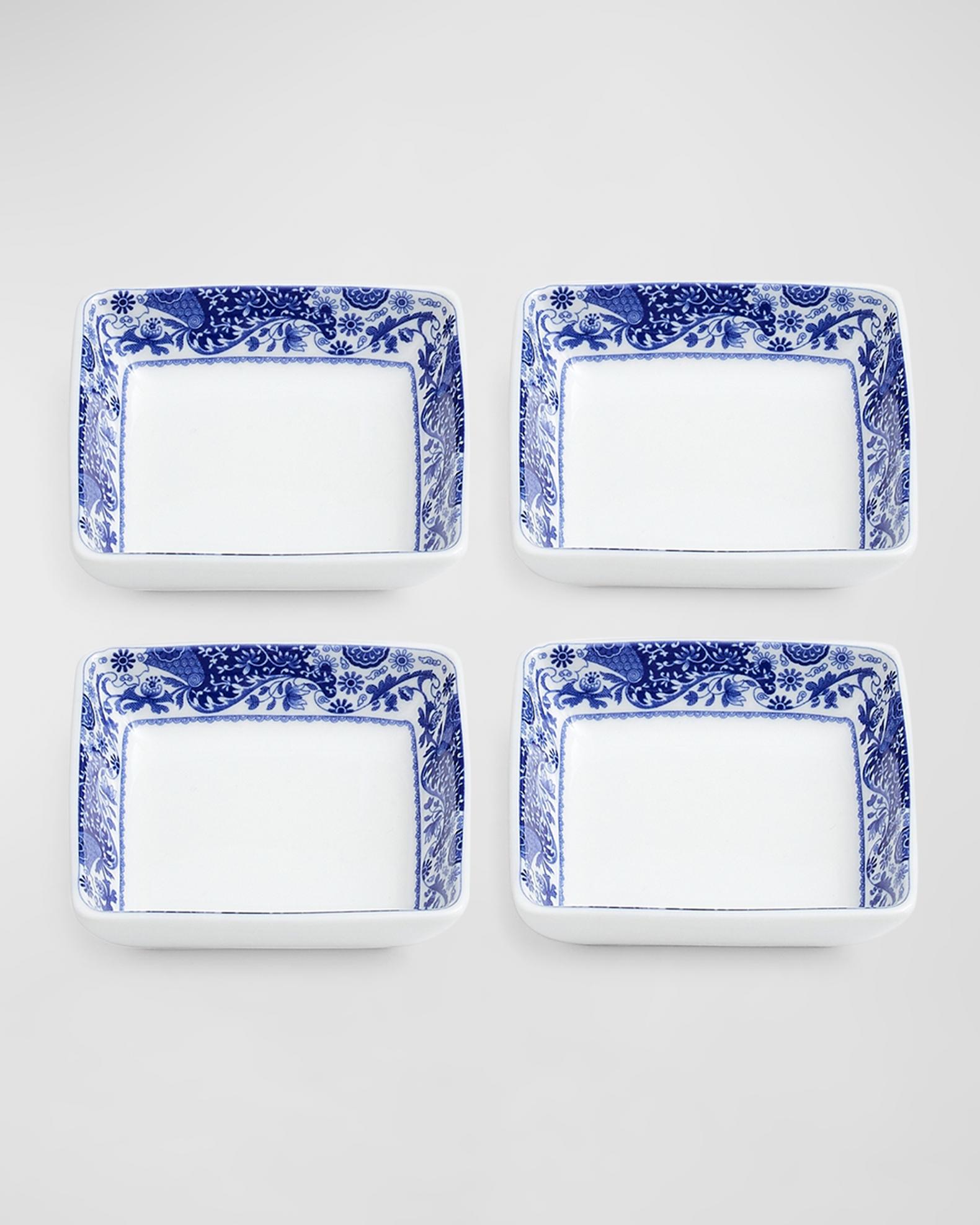 Juego De 4 Bols De 12 Cm Motivos Diferentes Azul Entusiam