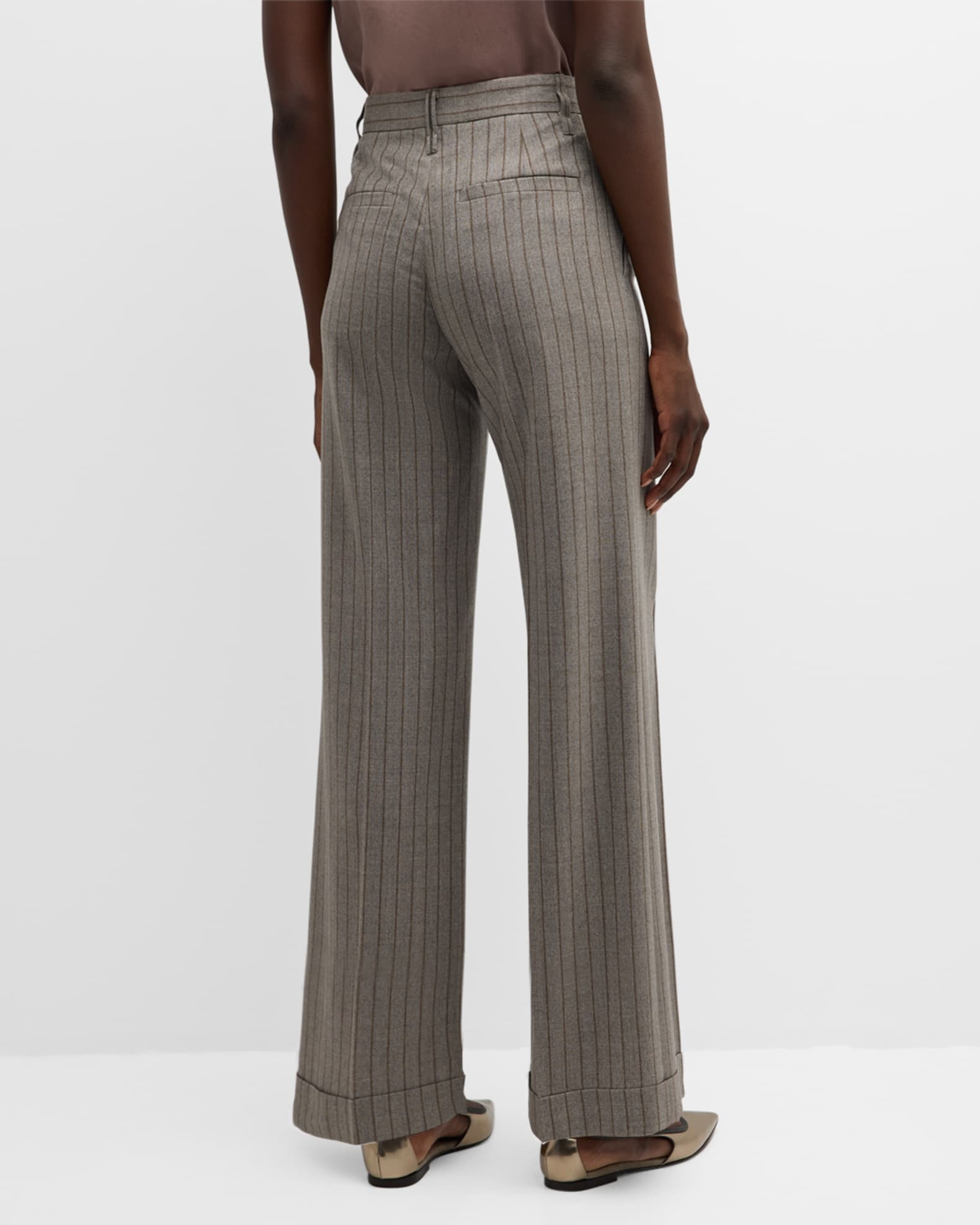 Brunello Cucinelli Pinstripe Pants - Women's 4